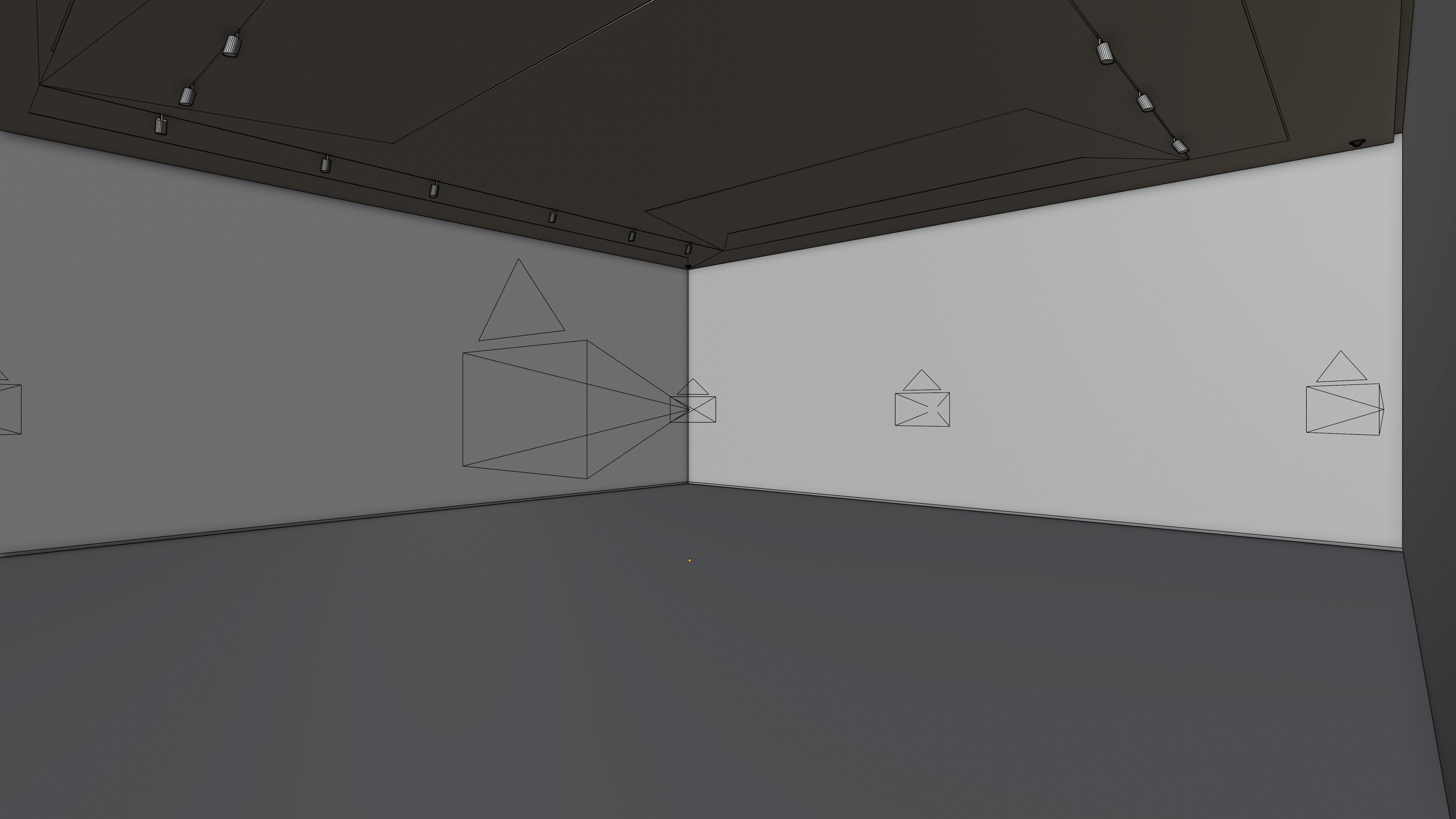 Art Museum Gallery Interior 1 - Textured Low-poly 3D model_8