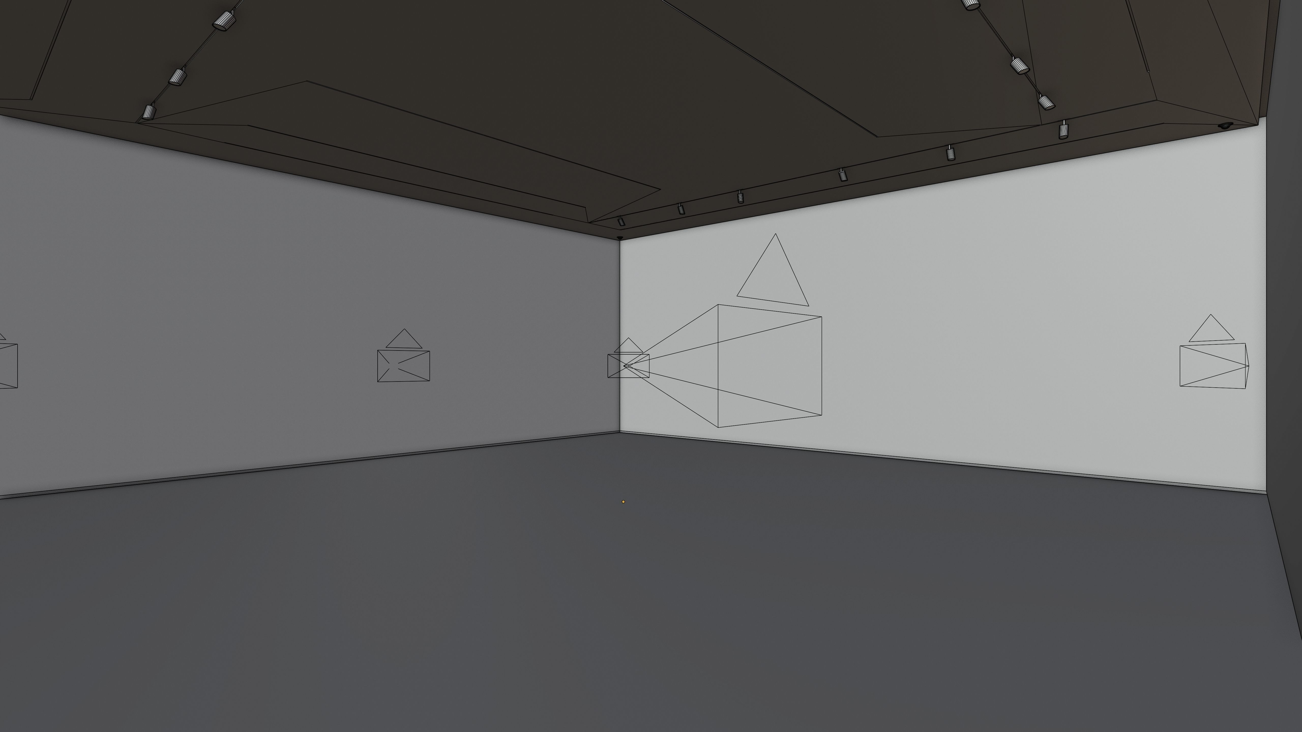 Art Museum Gallery Interior 1 - Textured Low-poly 3D model_7