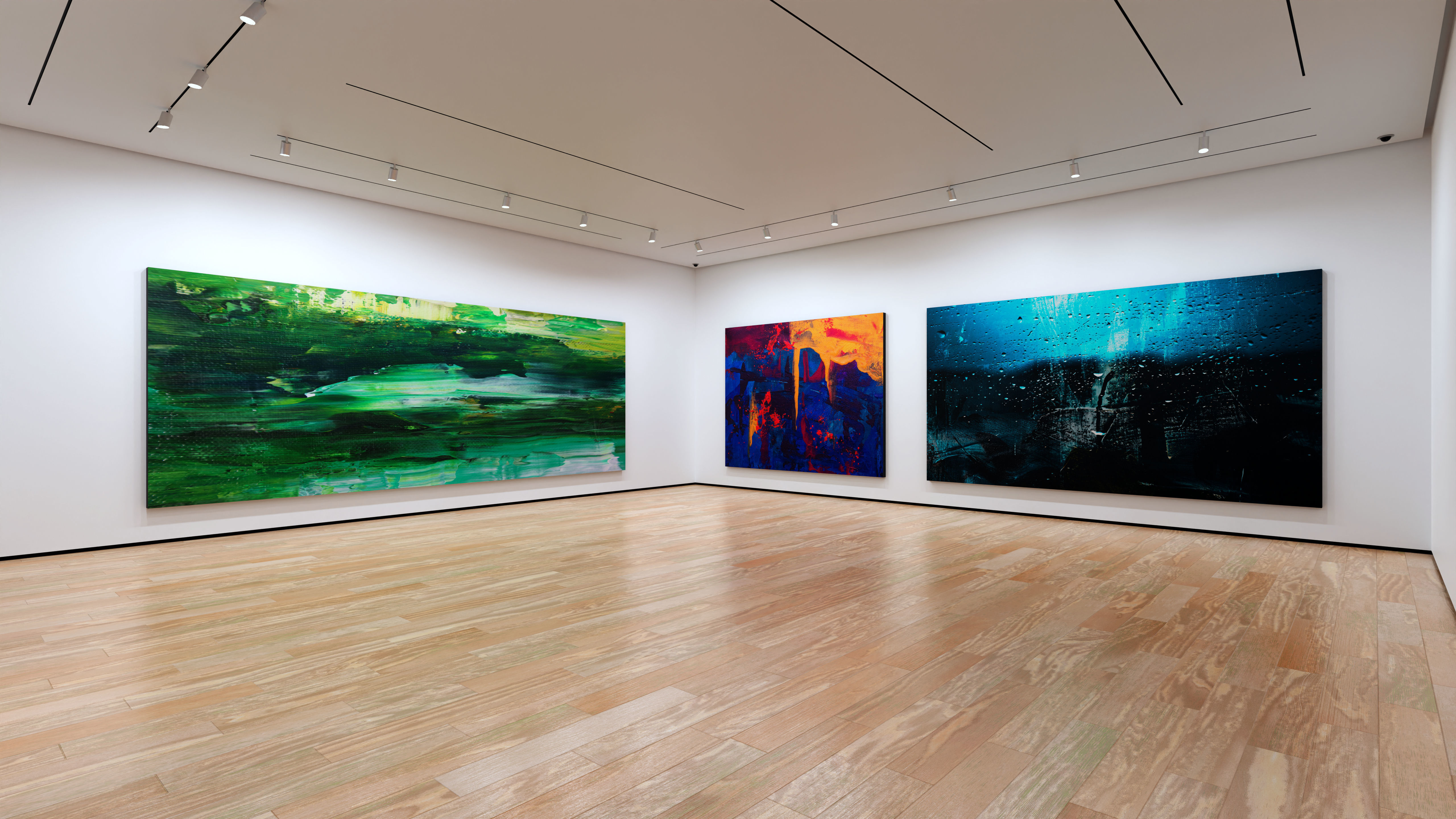 Art Museum Gallery Interior 1 - Textured Low-poly 3D model_4