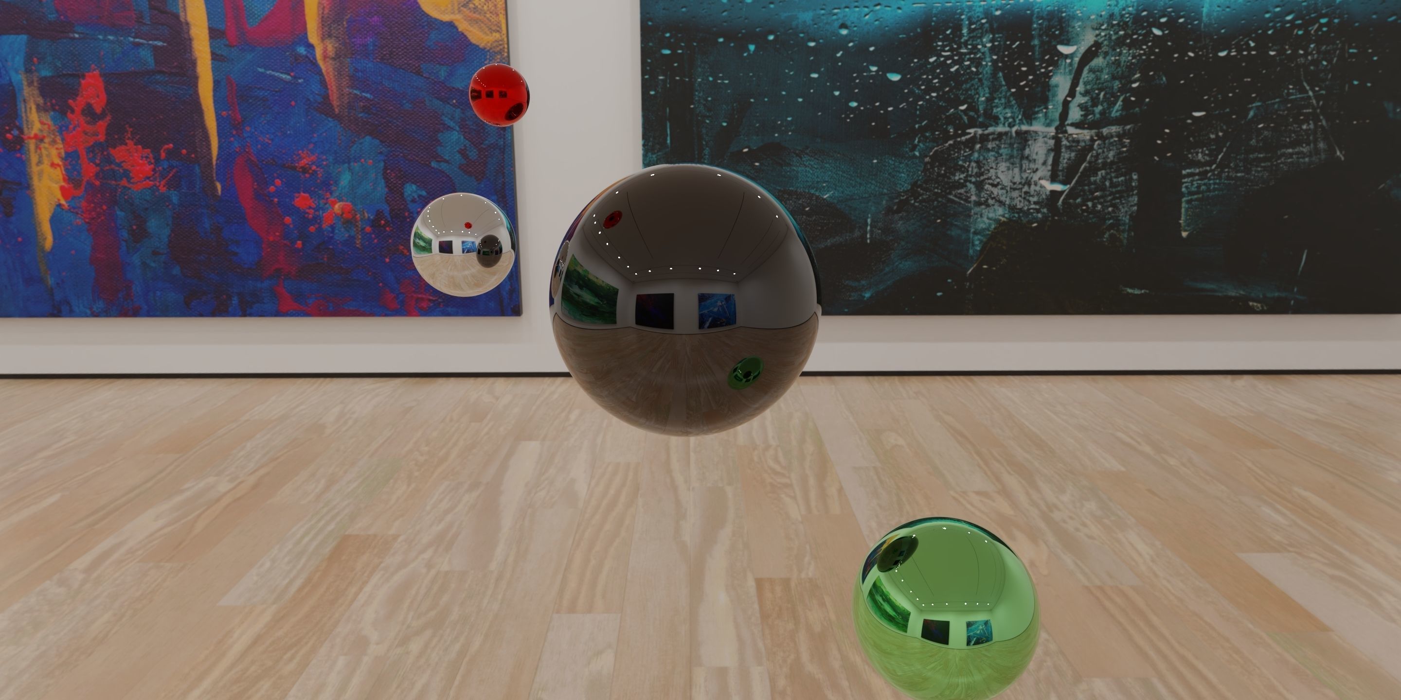 HDRI - Art Museum Gallery Interior 1 - HDR - EXR - 8192x4096 Texture_5