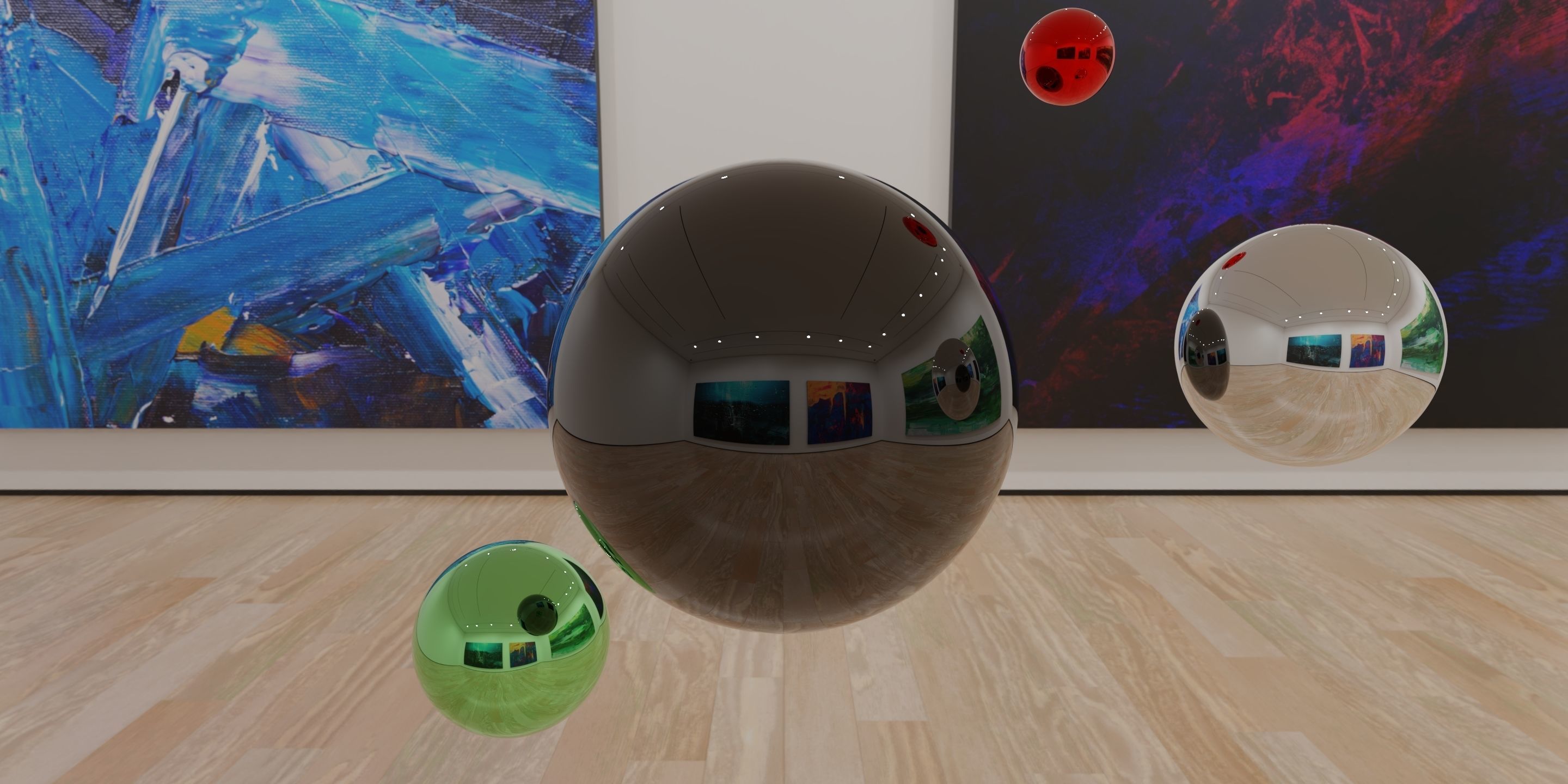 HDRI - Art Museum Gallery Interior 1 - HDR - EXR - 8192x4096 Texture_1