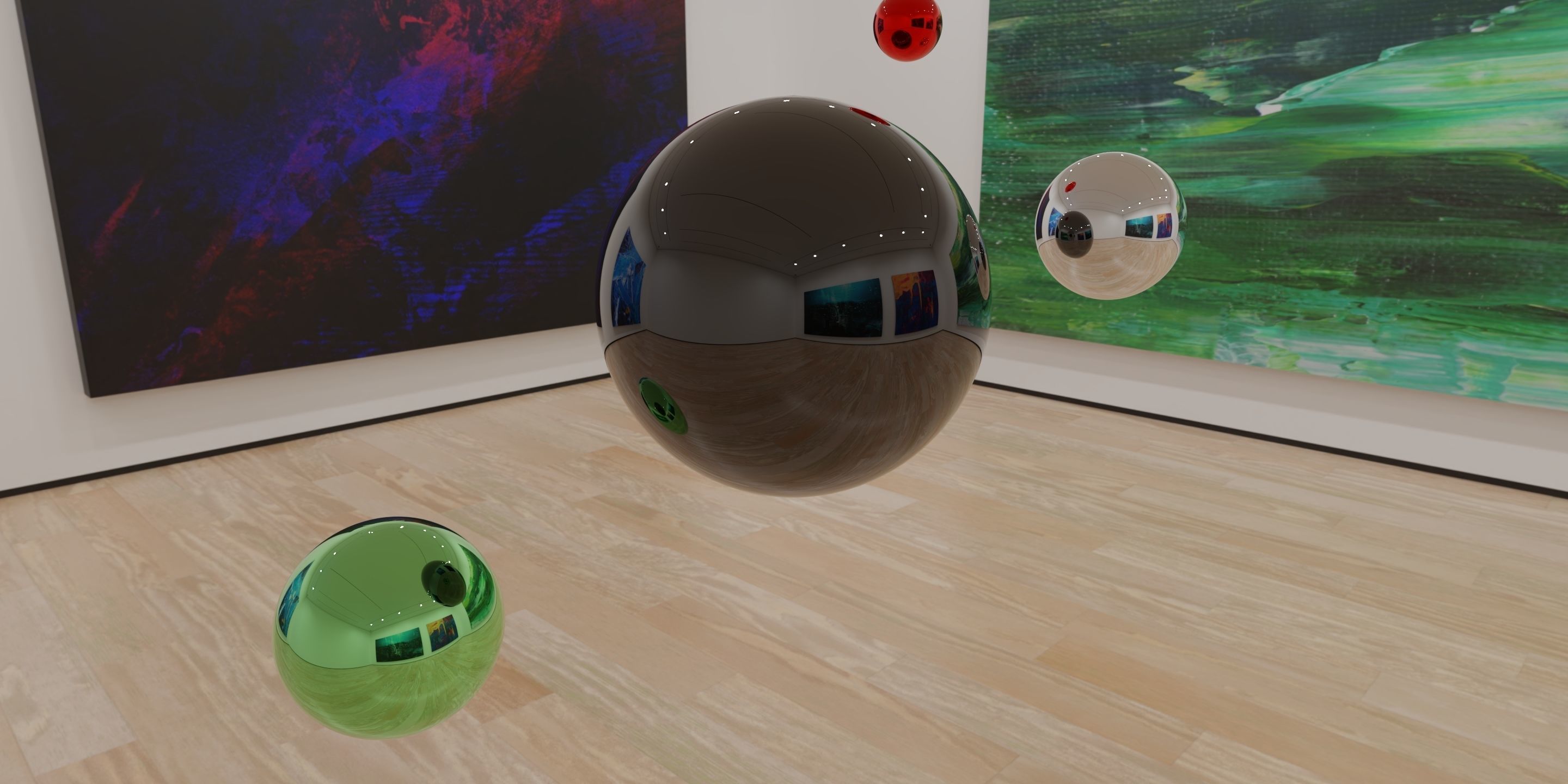 HDRI - Art Museum Gallery Interior 1 - HDR - EXR - 8192x4096 Texture_8