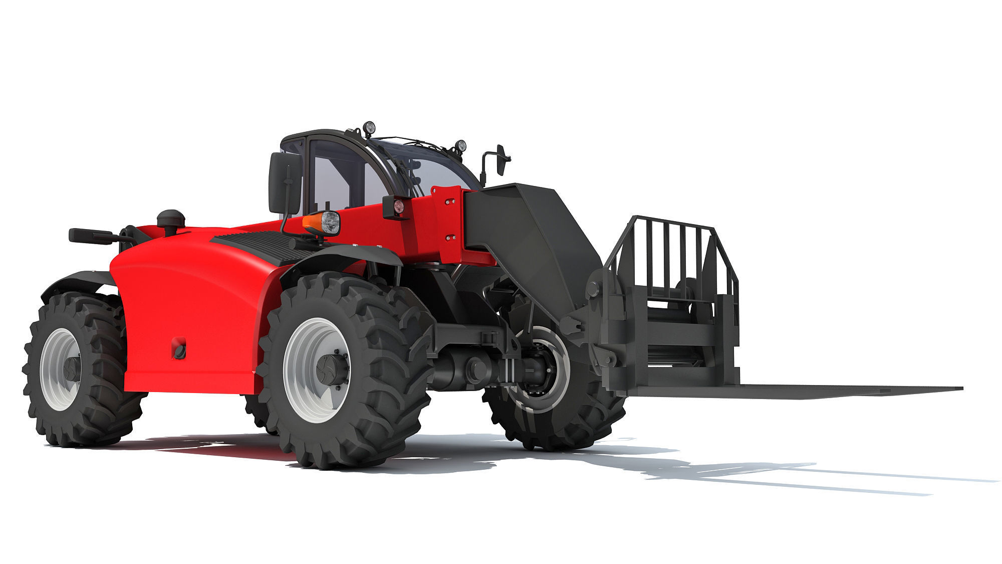 3D Telescopic Telehandler 3D model_7