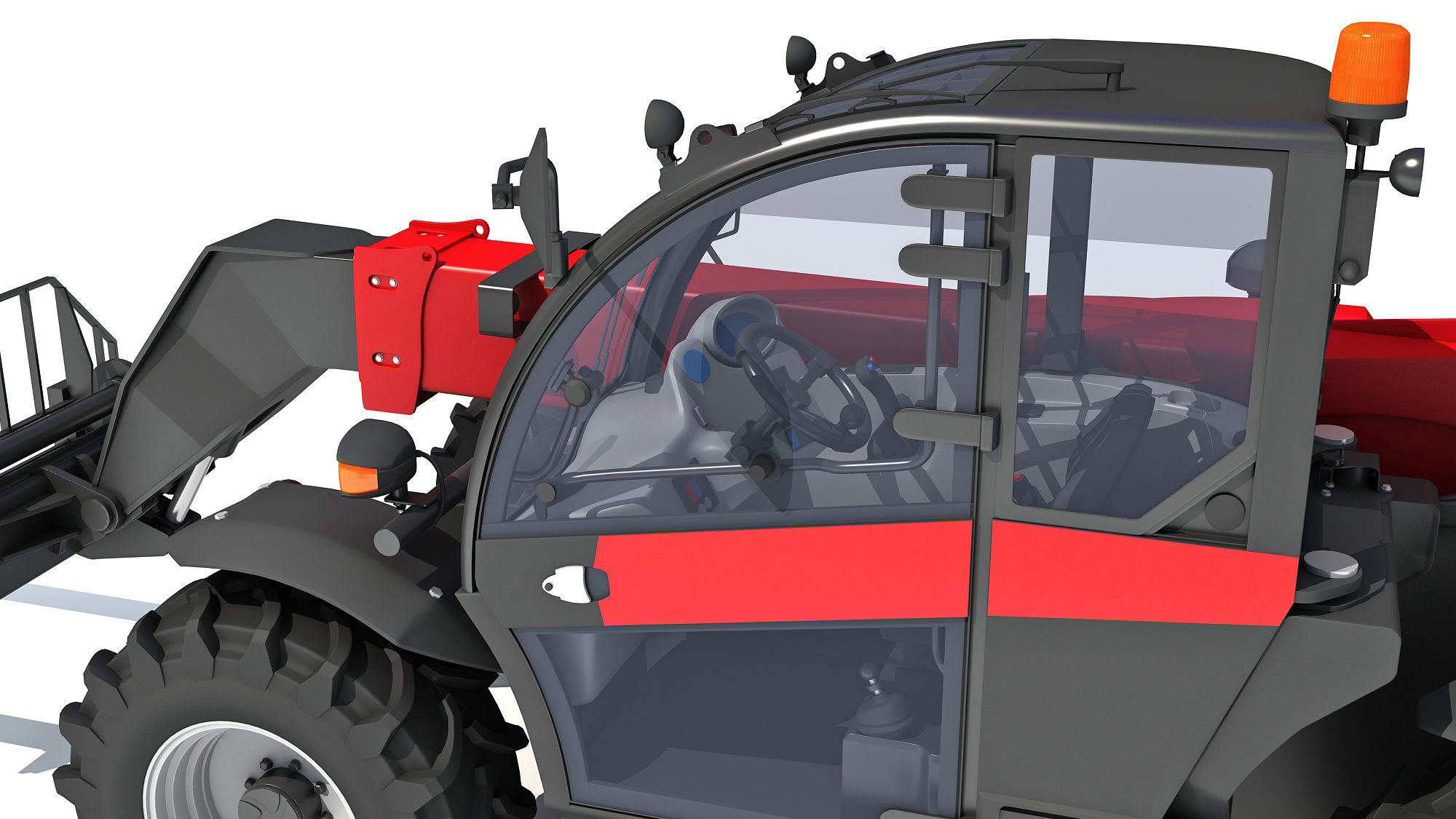 3D Telescopic Telehandler 3D model_13