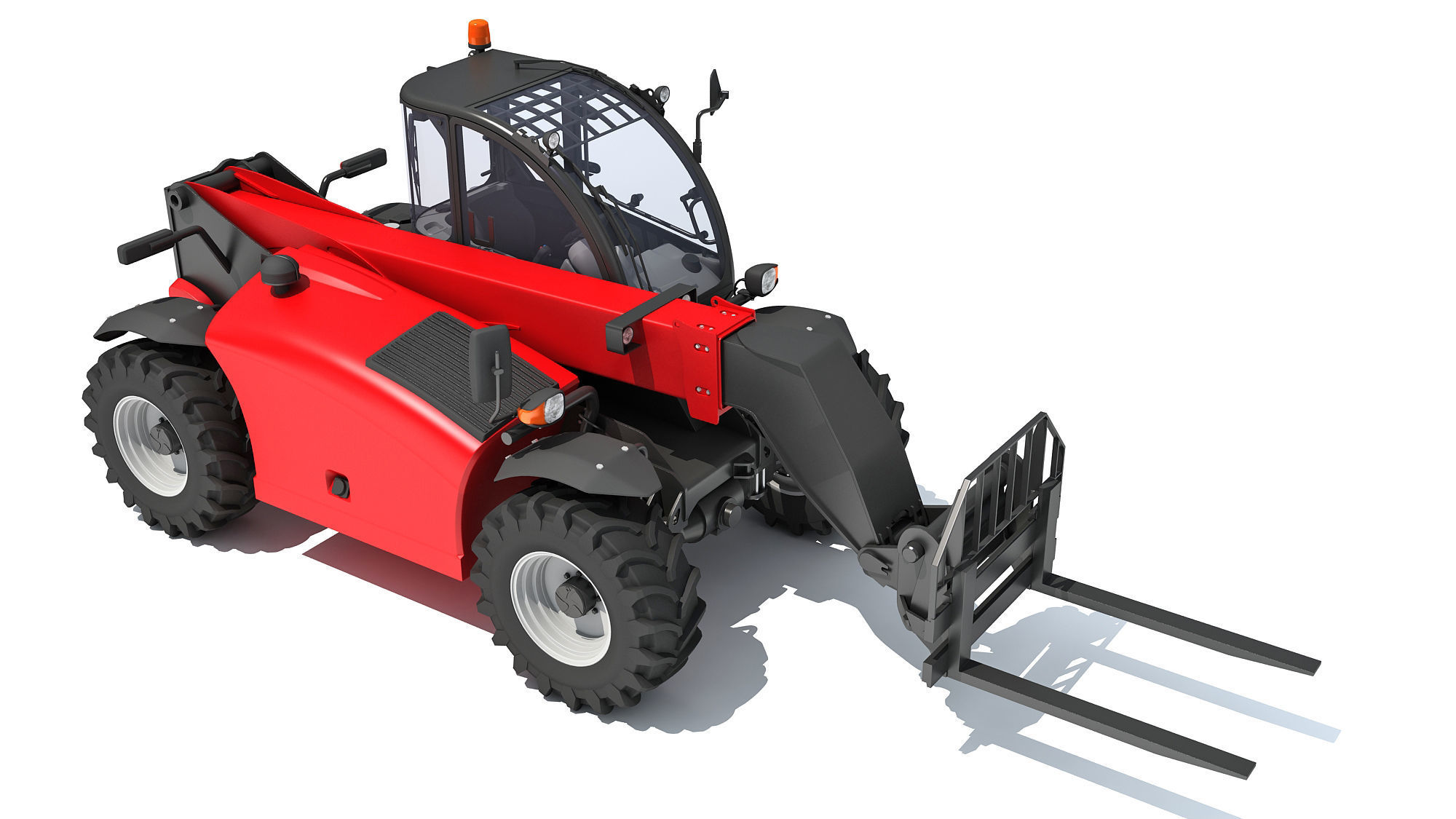 3D Telescopic Telehandler 3D model_9