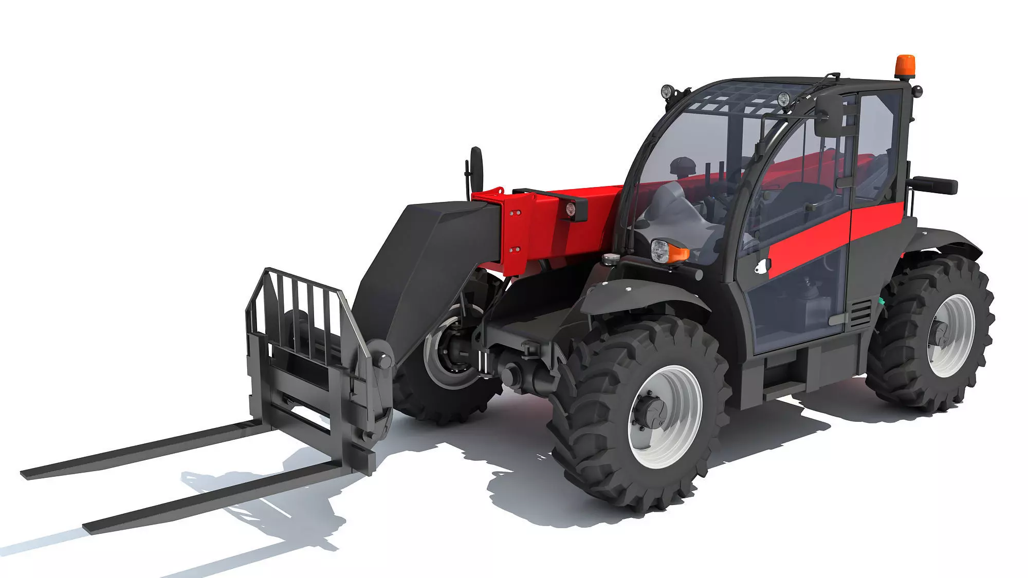 3D Telescopic Telehandler 3D model_0