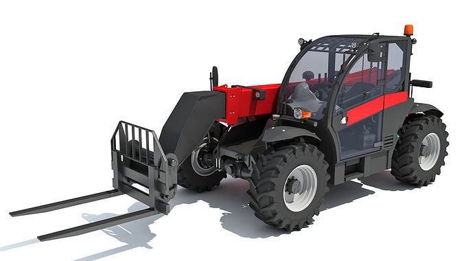 3D Telescopic Telehandler 3D model