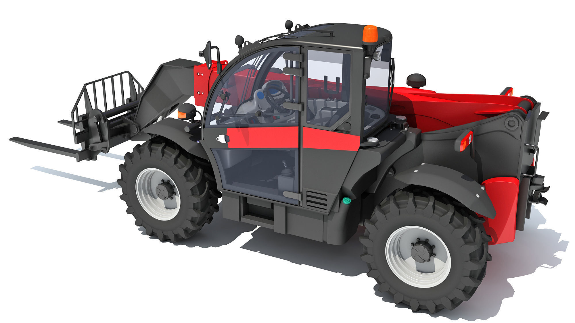 3D Telescopic Telehandler 3D model_2