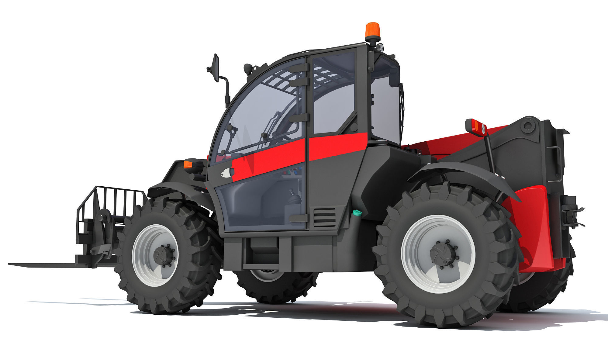 3D Telescopic Telehandler 3D model_3