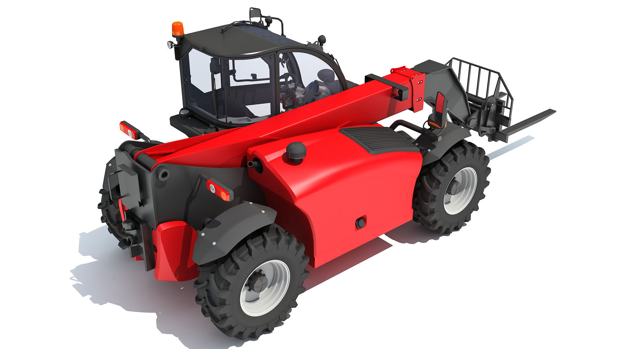 3D Telescopic Telehandler 3D model_6