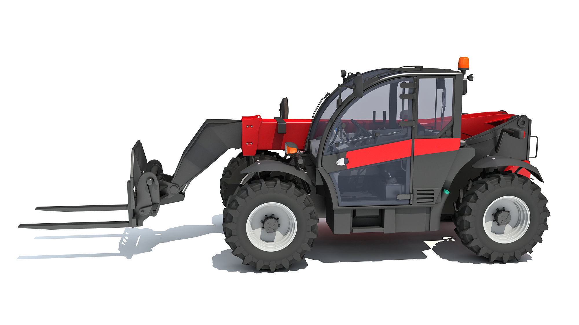 3D Telescopic Telehandler 3D model_1