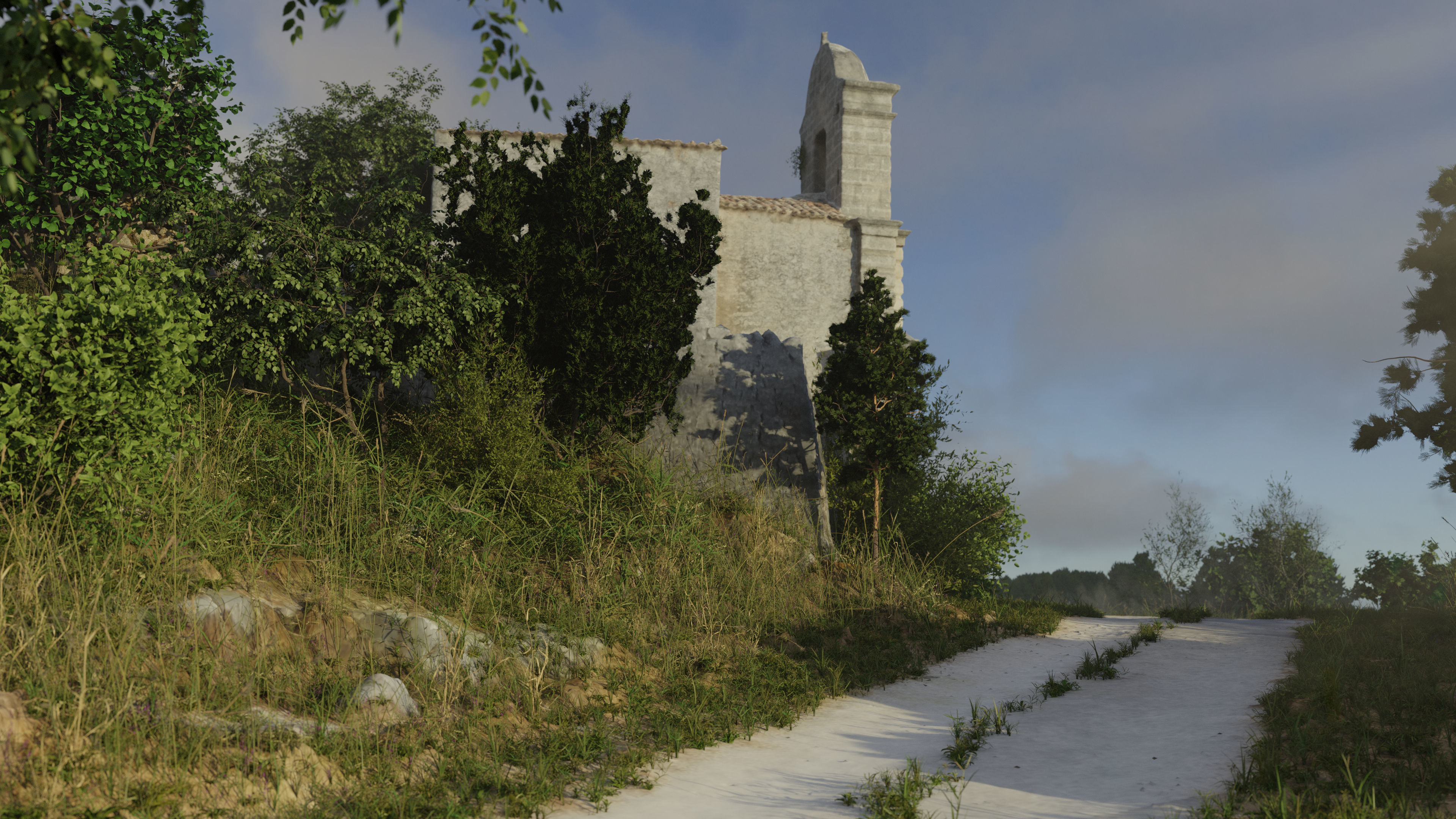 Italian cave chapelle entrance building - Photoscan 3D model_4