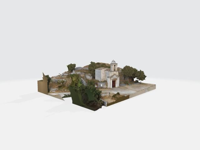 Italian cave chapelle entrance building - Photoscan 3D model_6