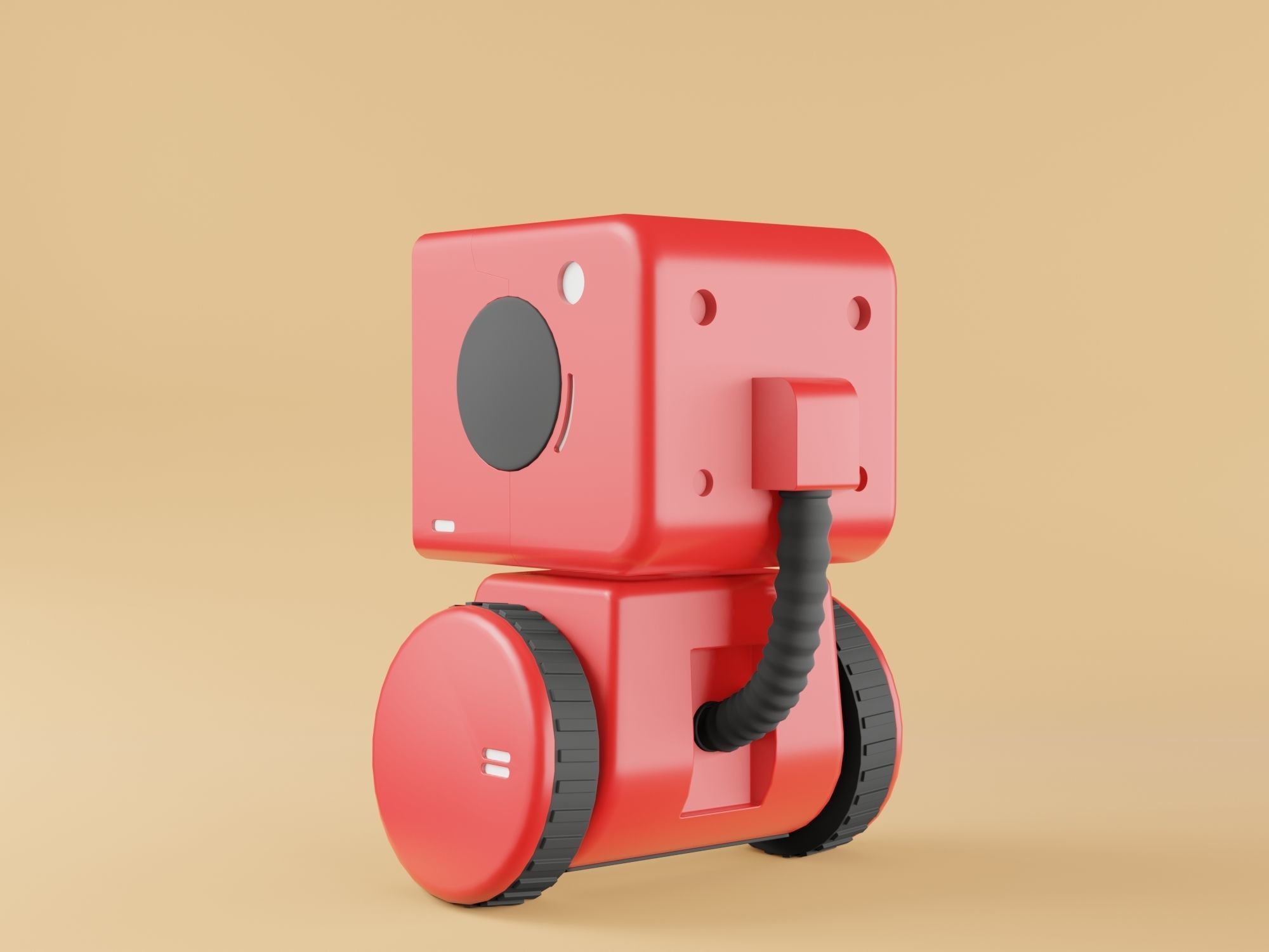 Delivery Intelligence Robot 3D model_4