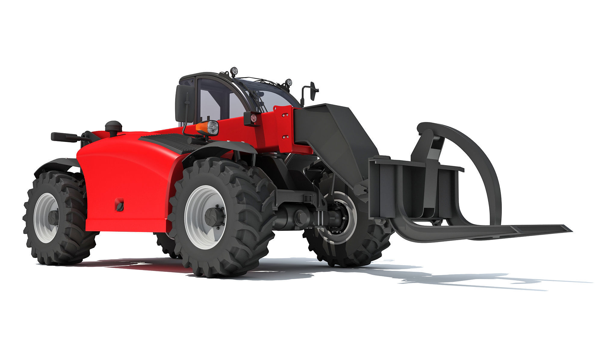 Telehandler Forklift 3D 3D model_8