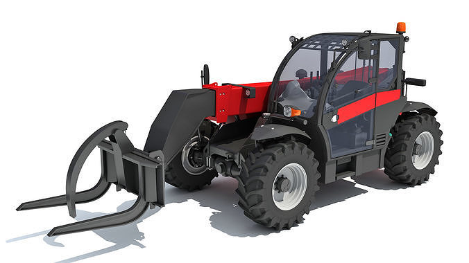 Telehandler Forklift 3D 3D model