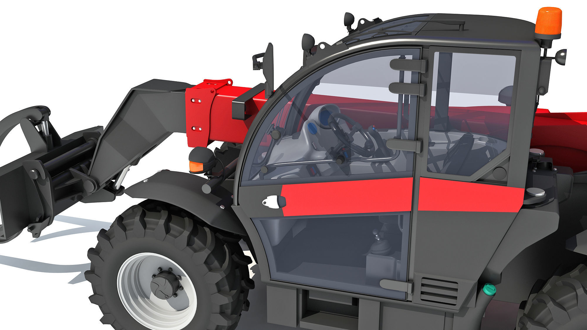 Telehandler Forklift 3D 3D model_13