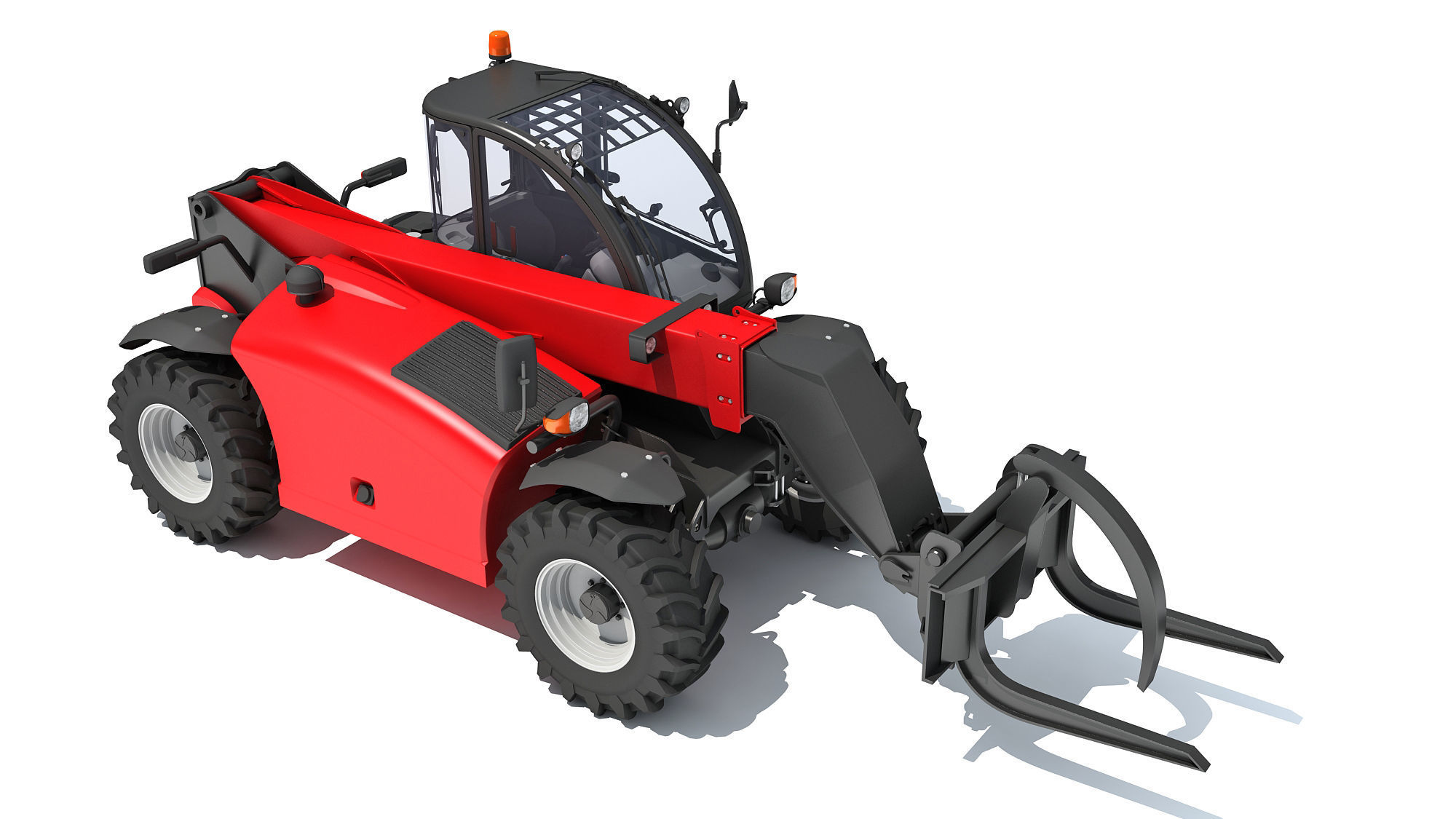 Telehandler Forklift 3D 3D model_9