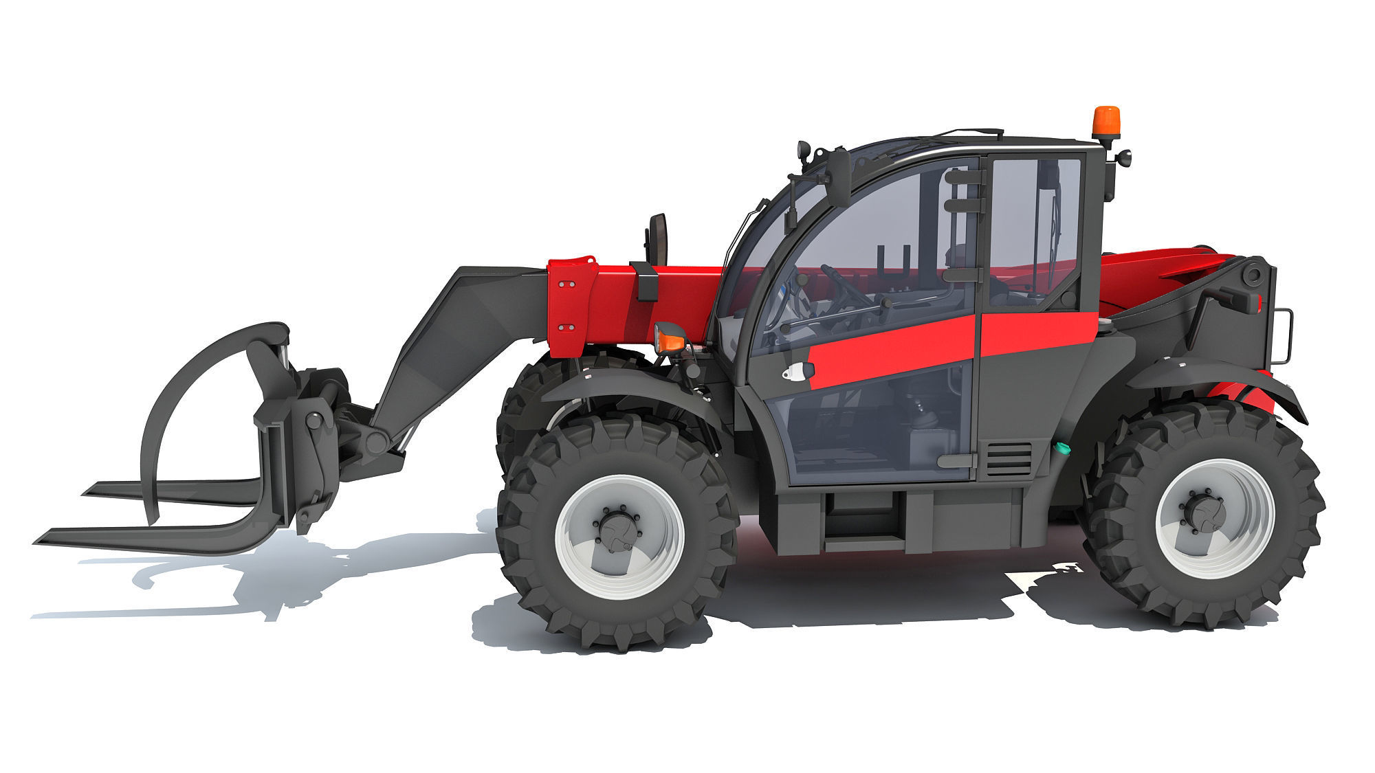 Telehandler Forklift 3D 3D model_1