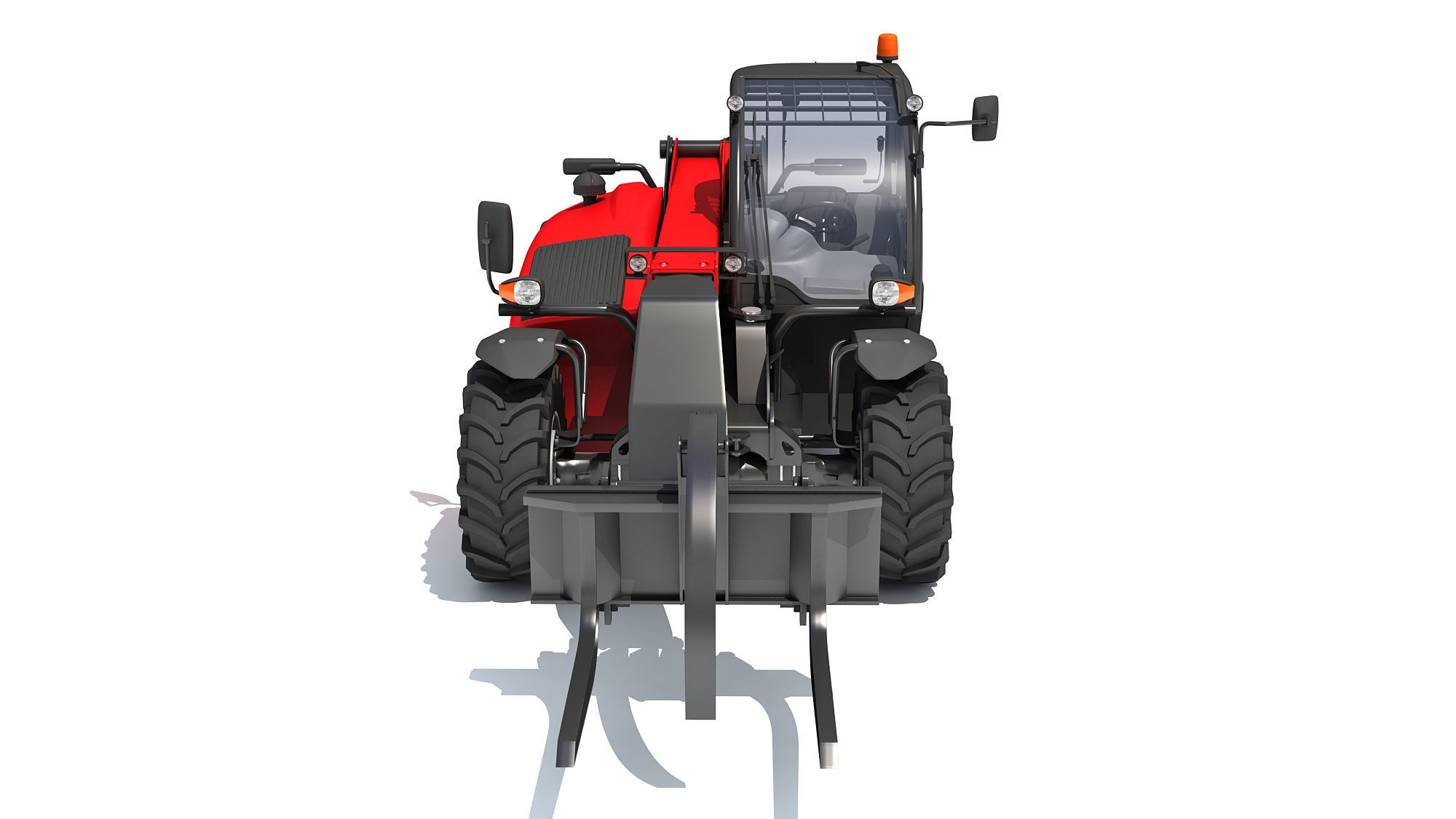 Telehandler Forklift 3D 3D model_10