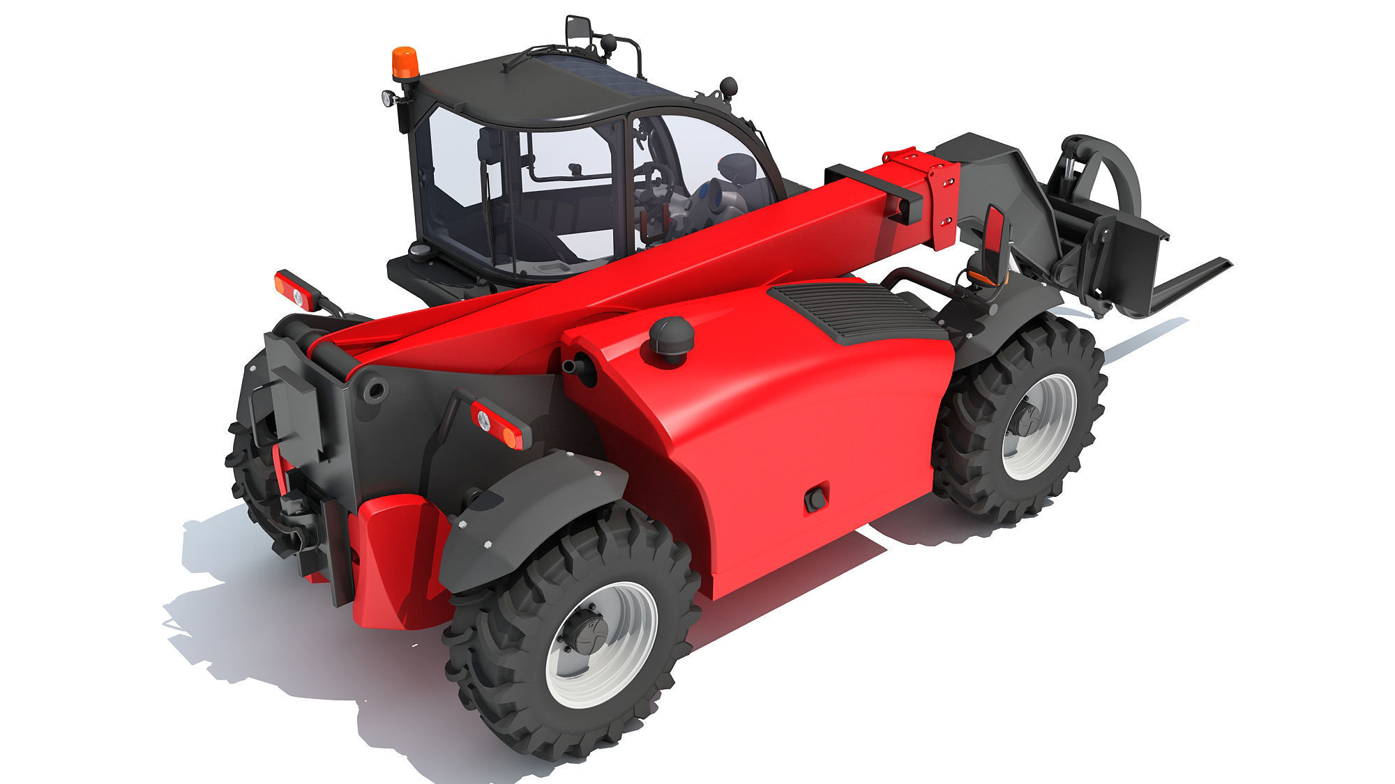 Telehandler Forklift 3D 3D model_6