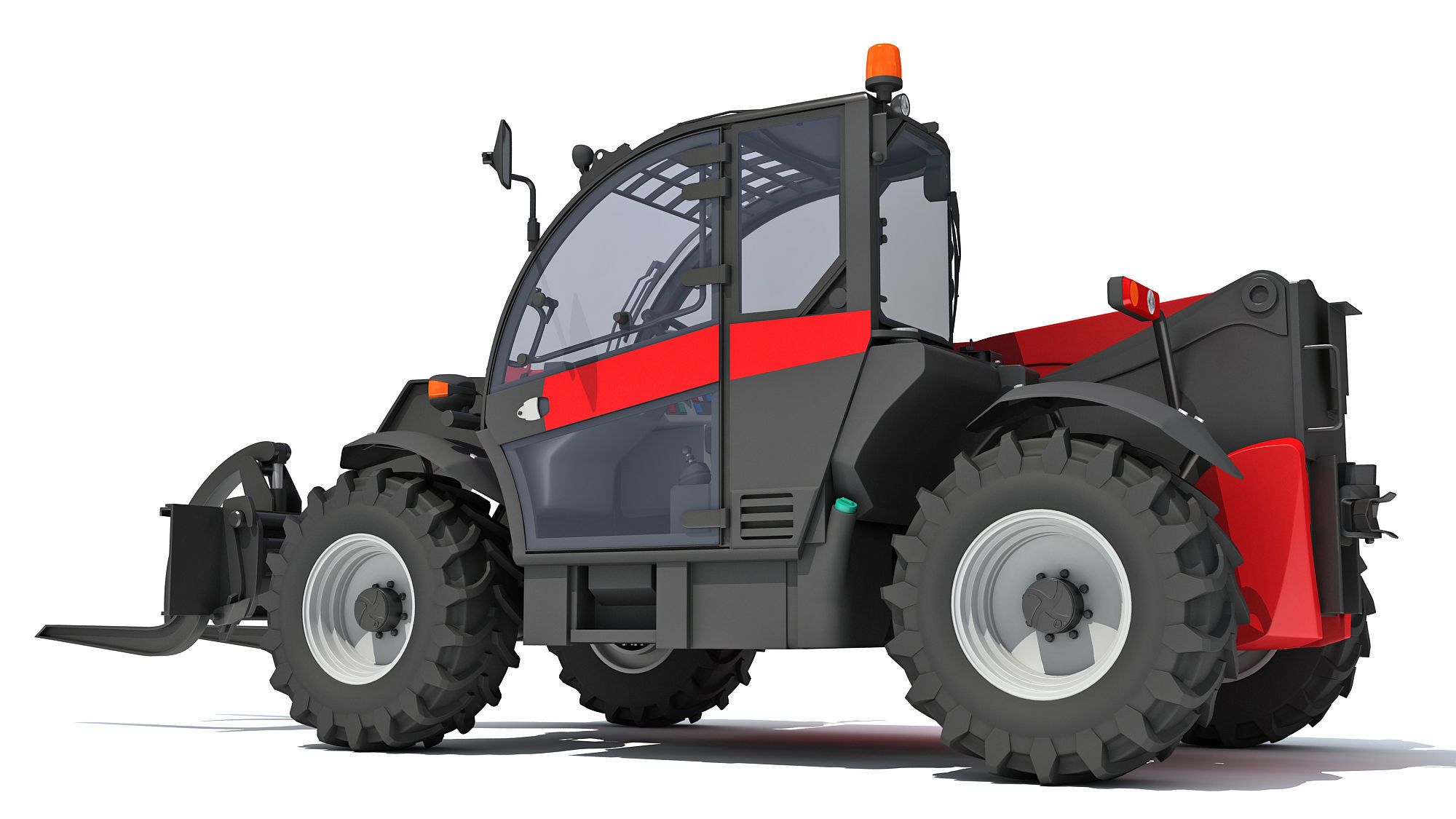 Telehandler Forklift 3D 3D model_3