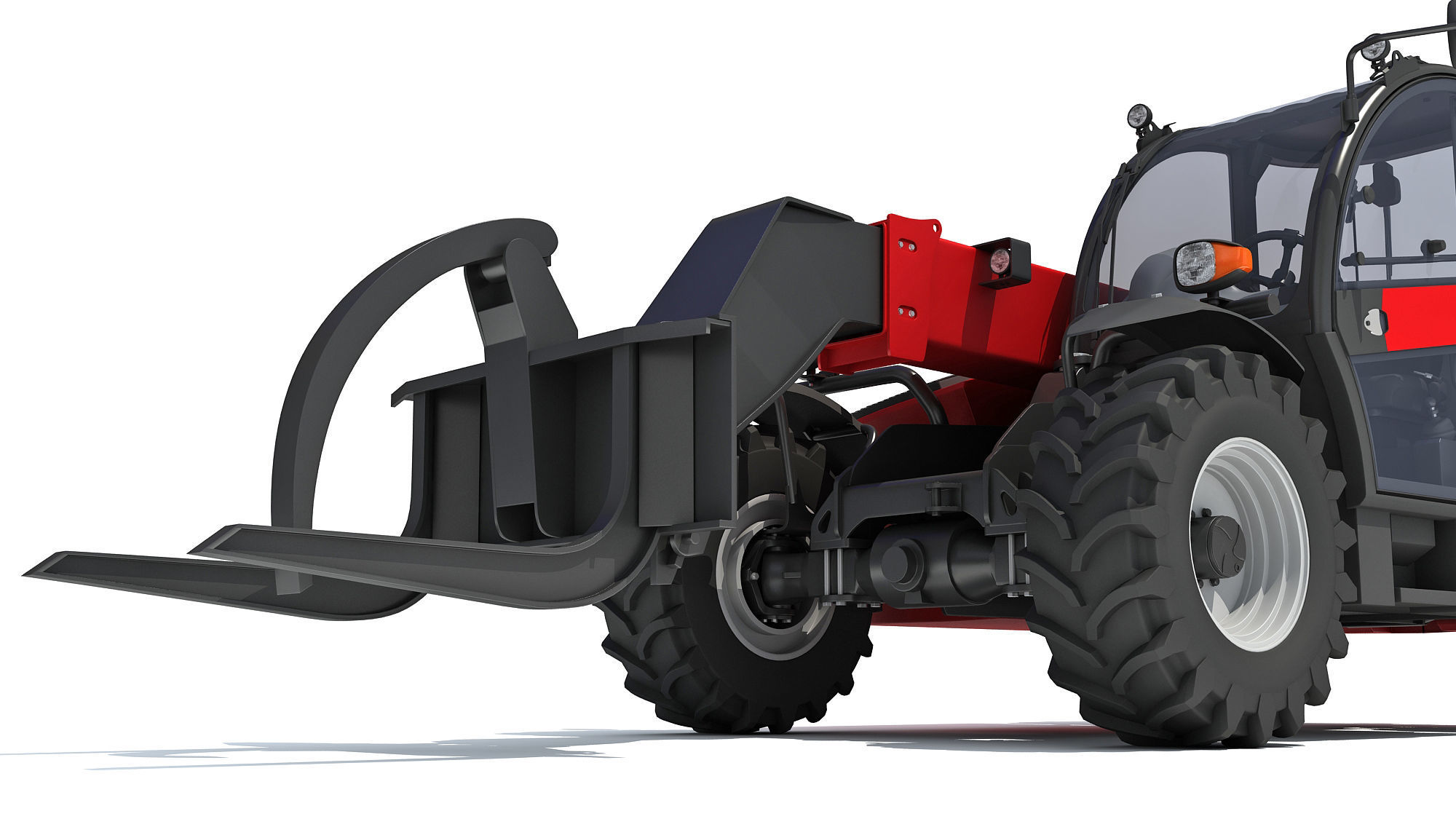 Telehandler Forklift 3D 3D model_12