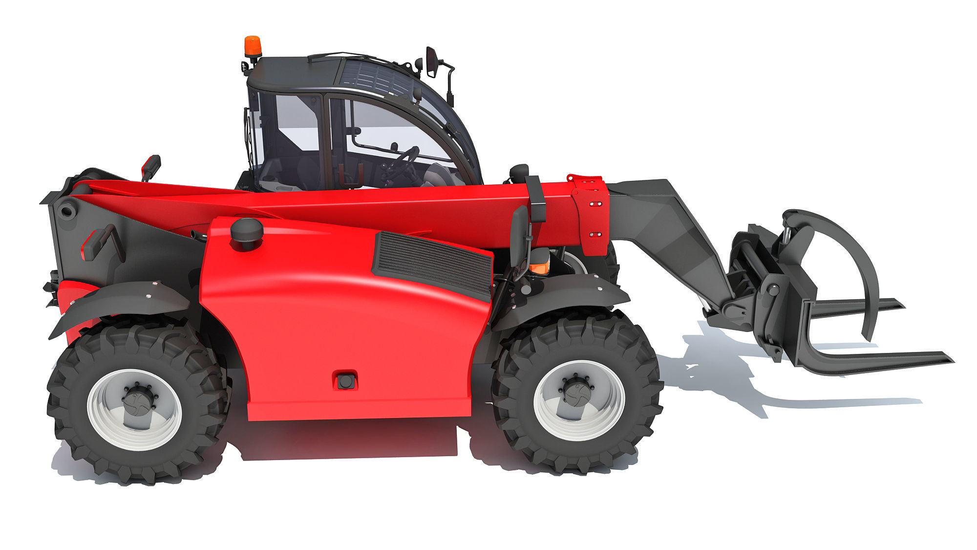 Telehandler Forklift 3D 3D model_7
