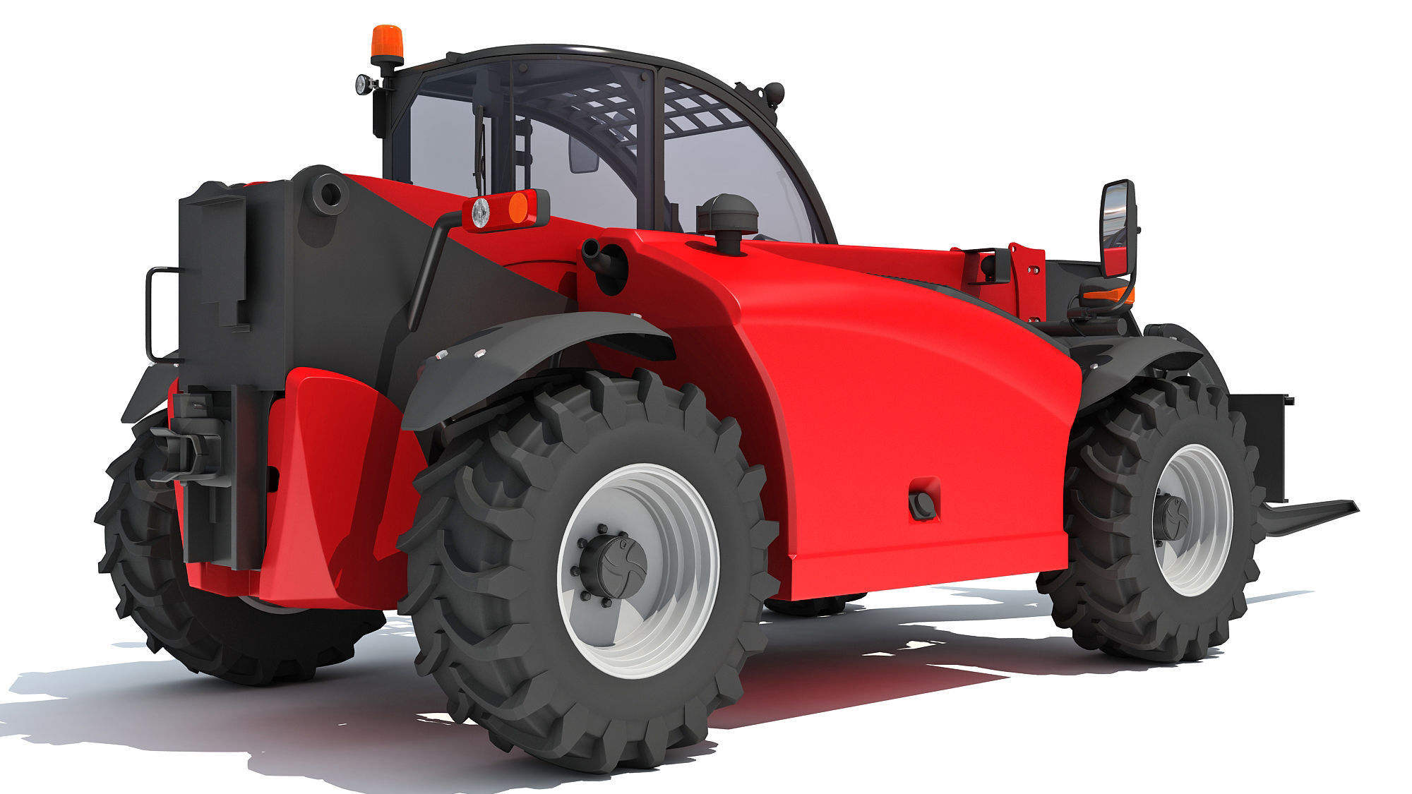 Telehandler Forklift 3D 3D model_5