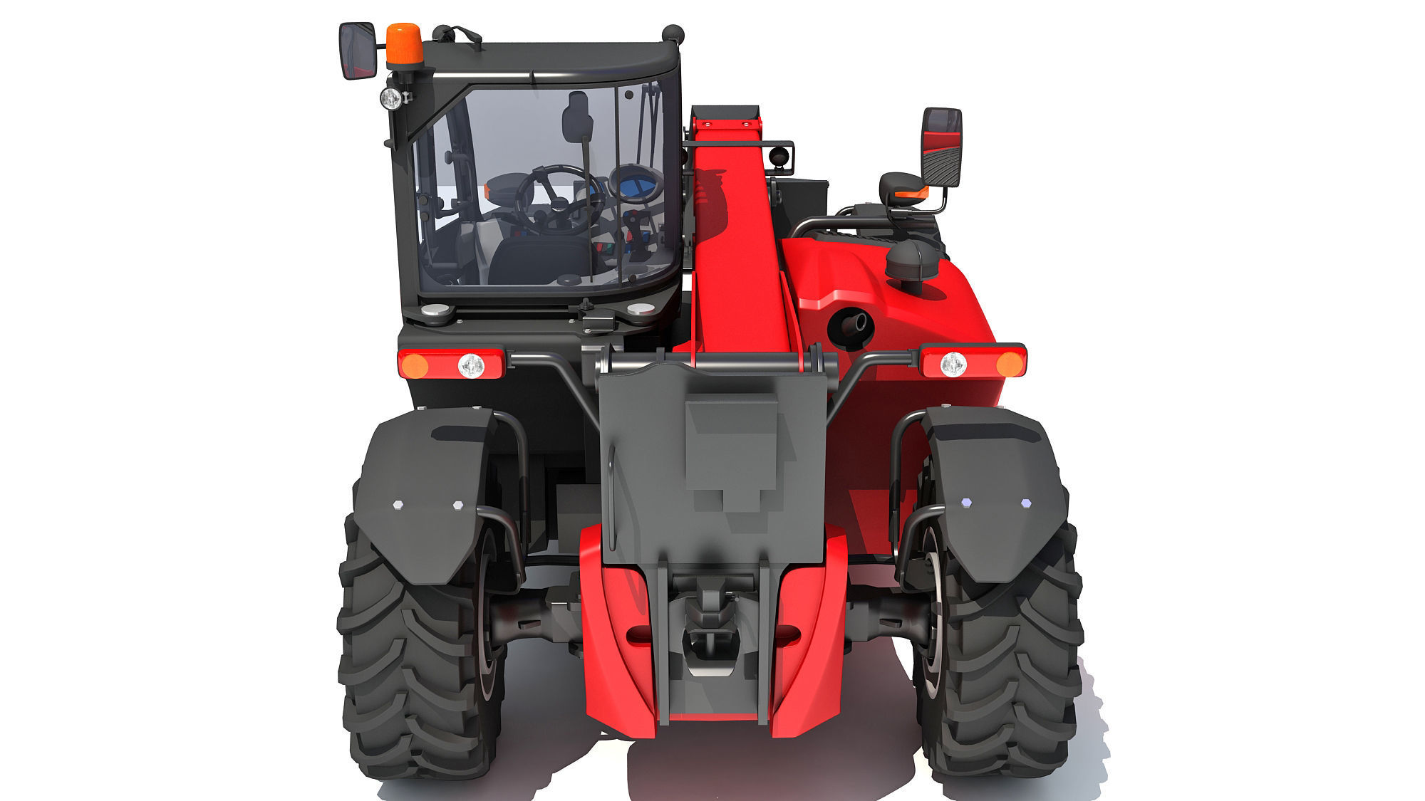 Telehandler Forklift 3D 3D model_4