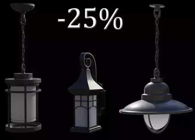 Outdoor lightning set