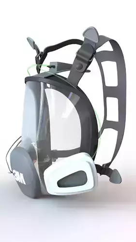 3M Respiratory Mask With Oxygen Pipe Attachment