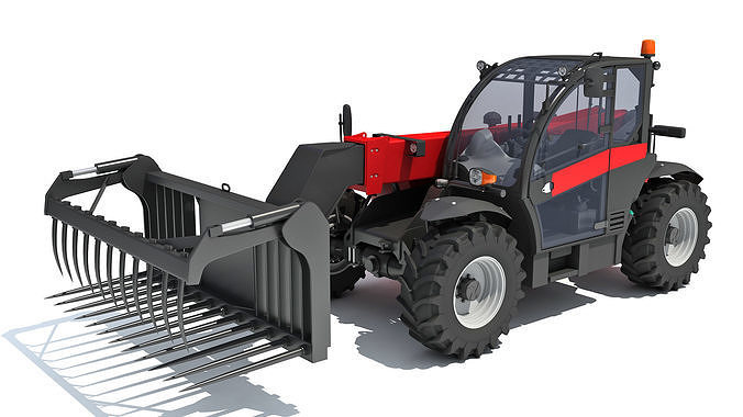  Hydraulic Telehandler Forklift 3D model