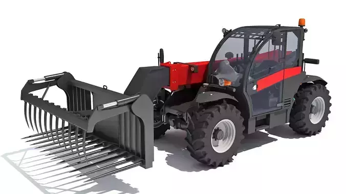  Hydraulic Telehandler Forklift 3D model