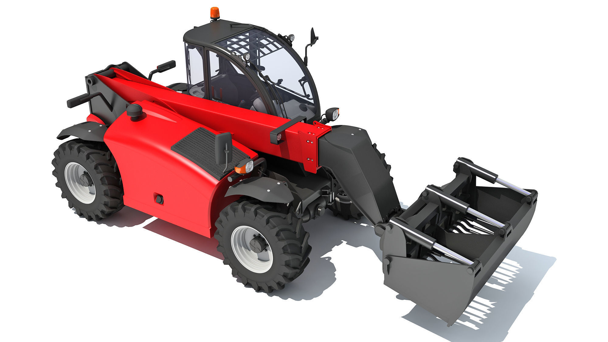 Forklift Bucket Telehandler 3D model_9