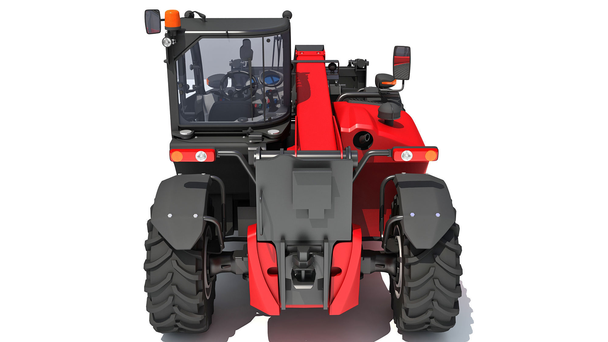 Forklift Bucket Telehandler 3D model_4