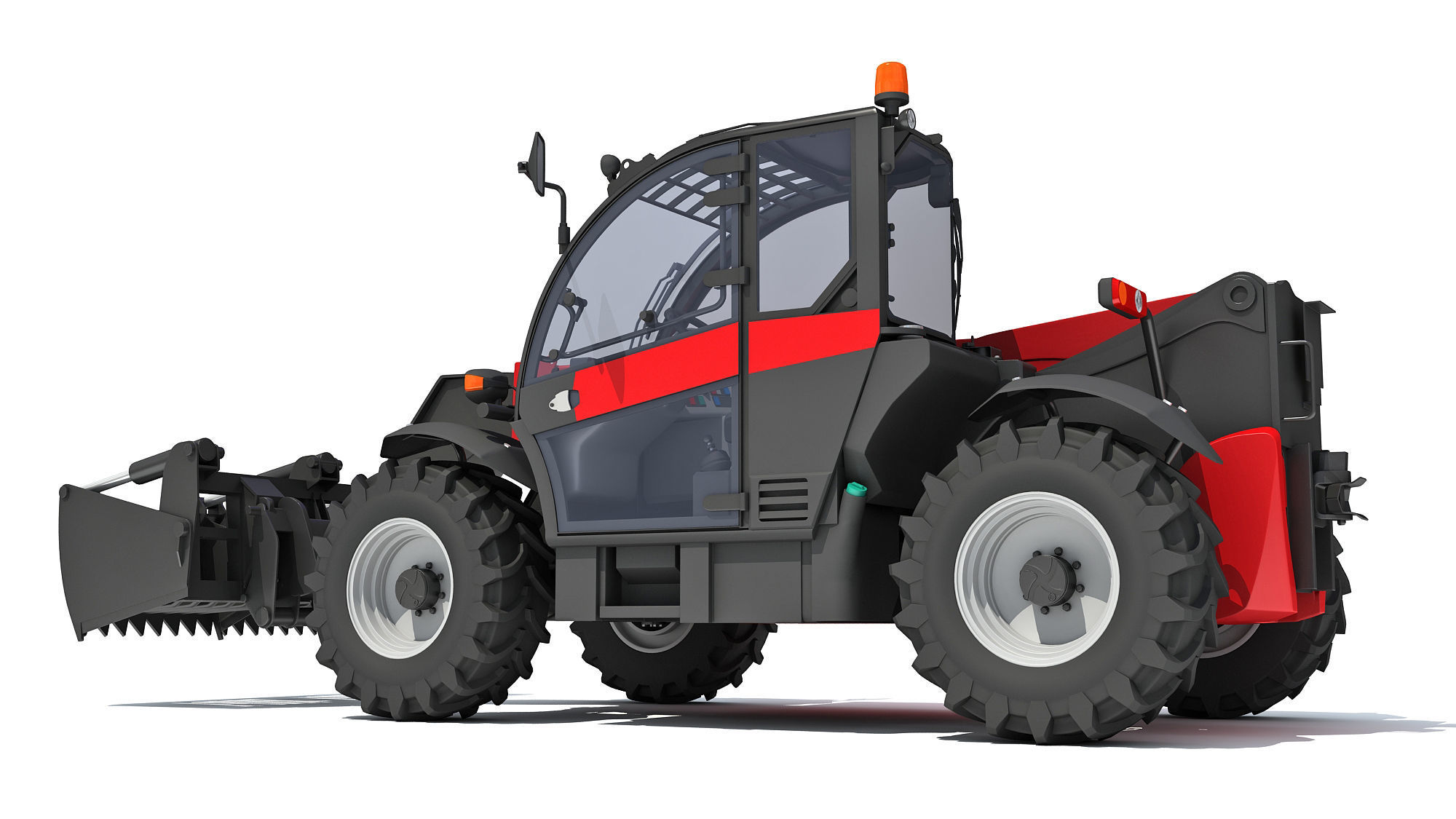 Forklift Bucket Telehandler 3D model_3