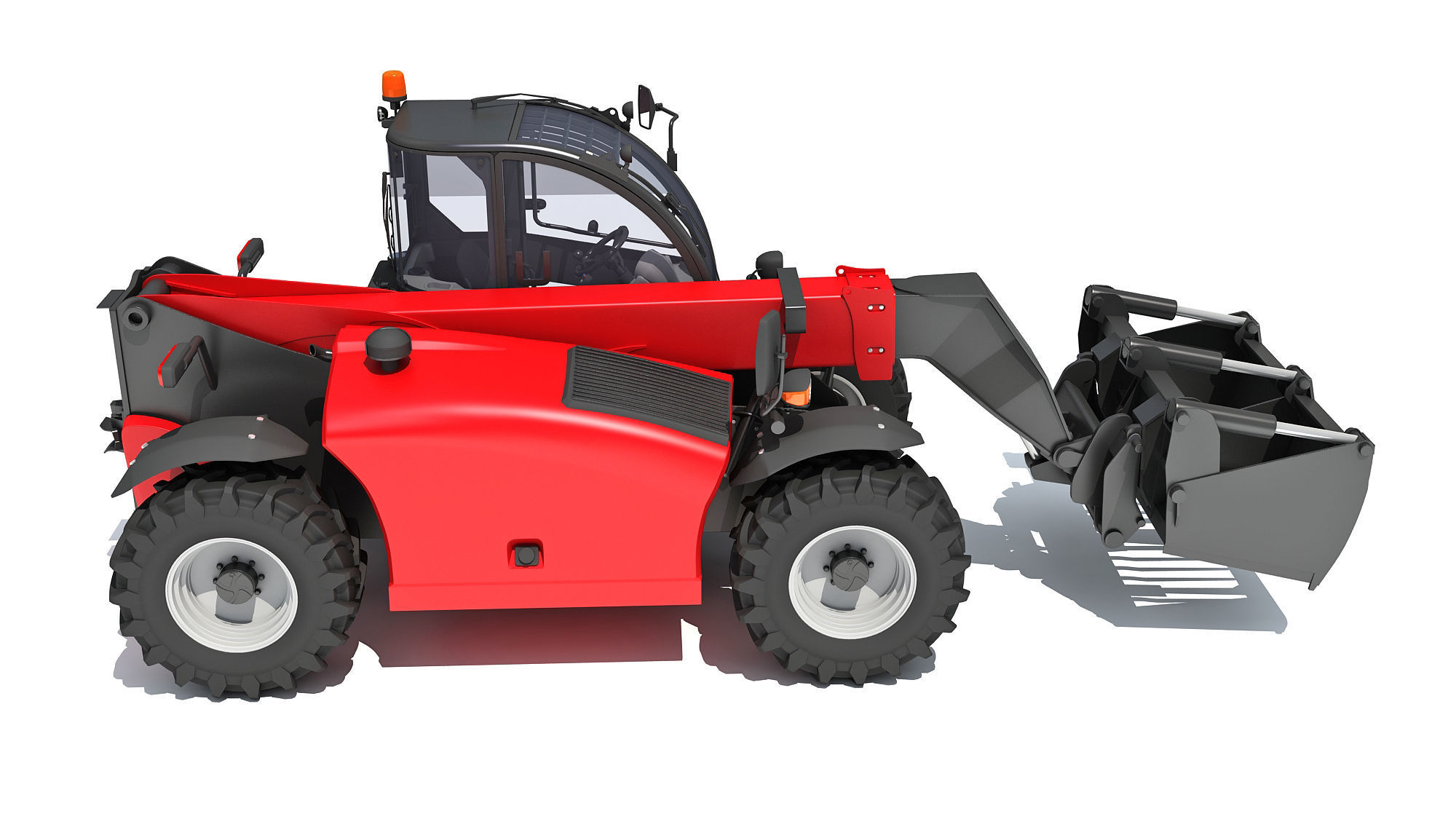 Forklift Bucket Telehandler 3D model_7