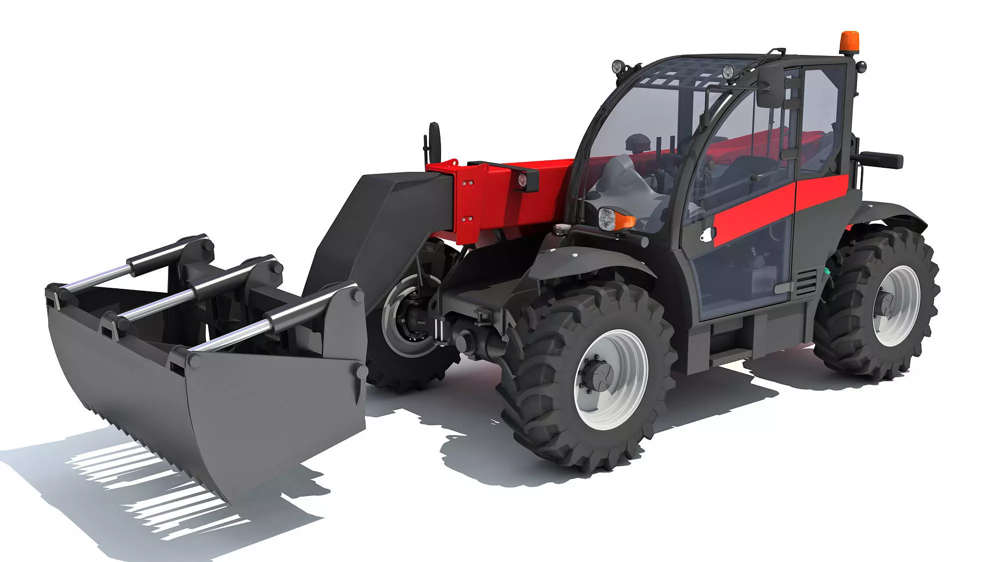 Forklift Bucket Telehandler 3D model_0