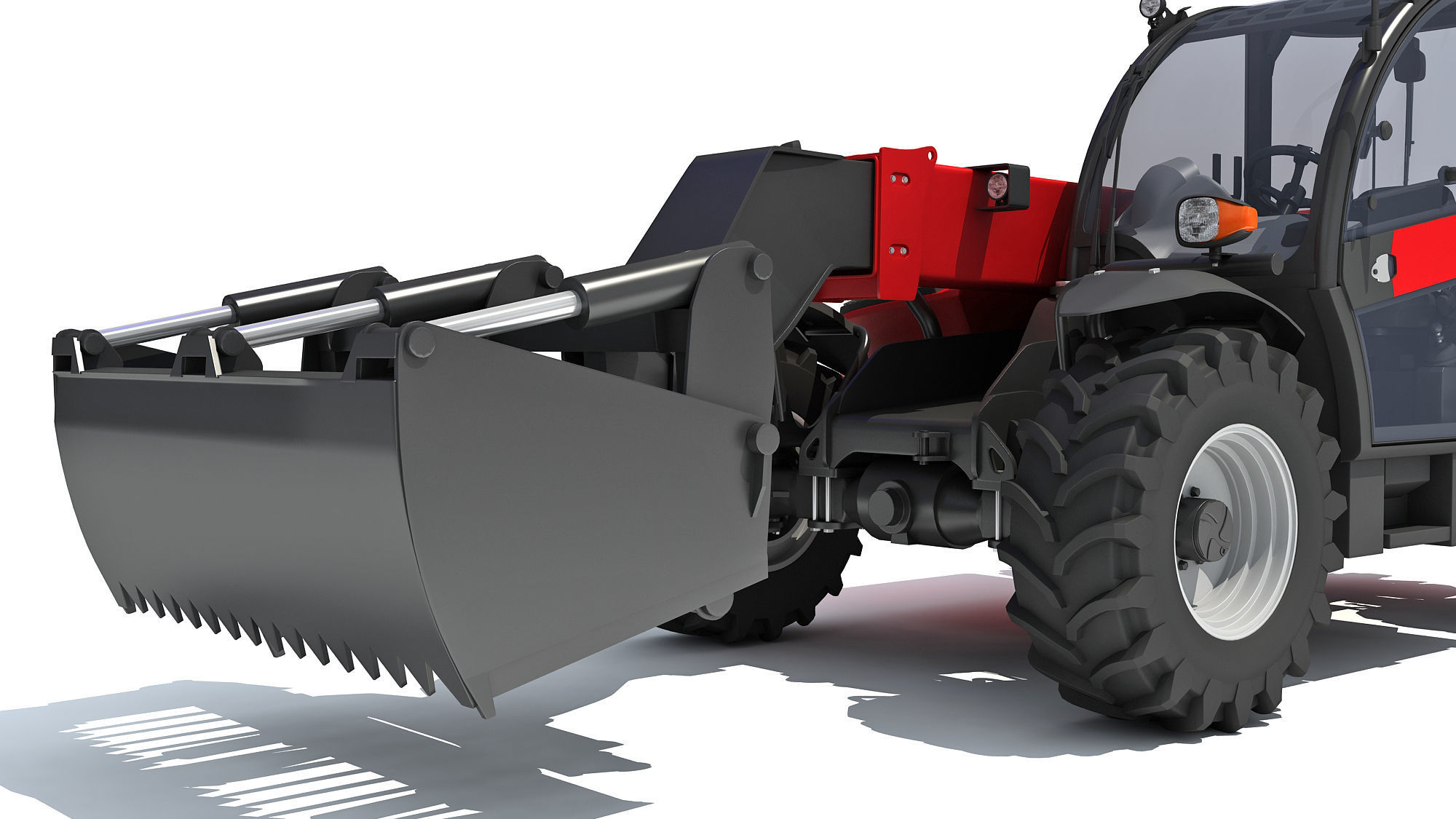 Forklift Bucket Telehandler 3D model_12