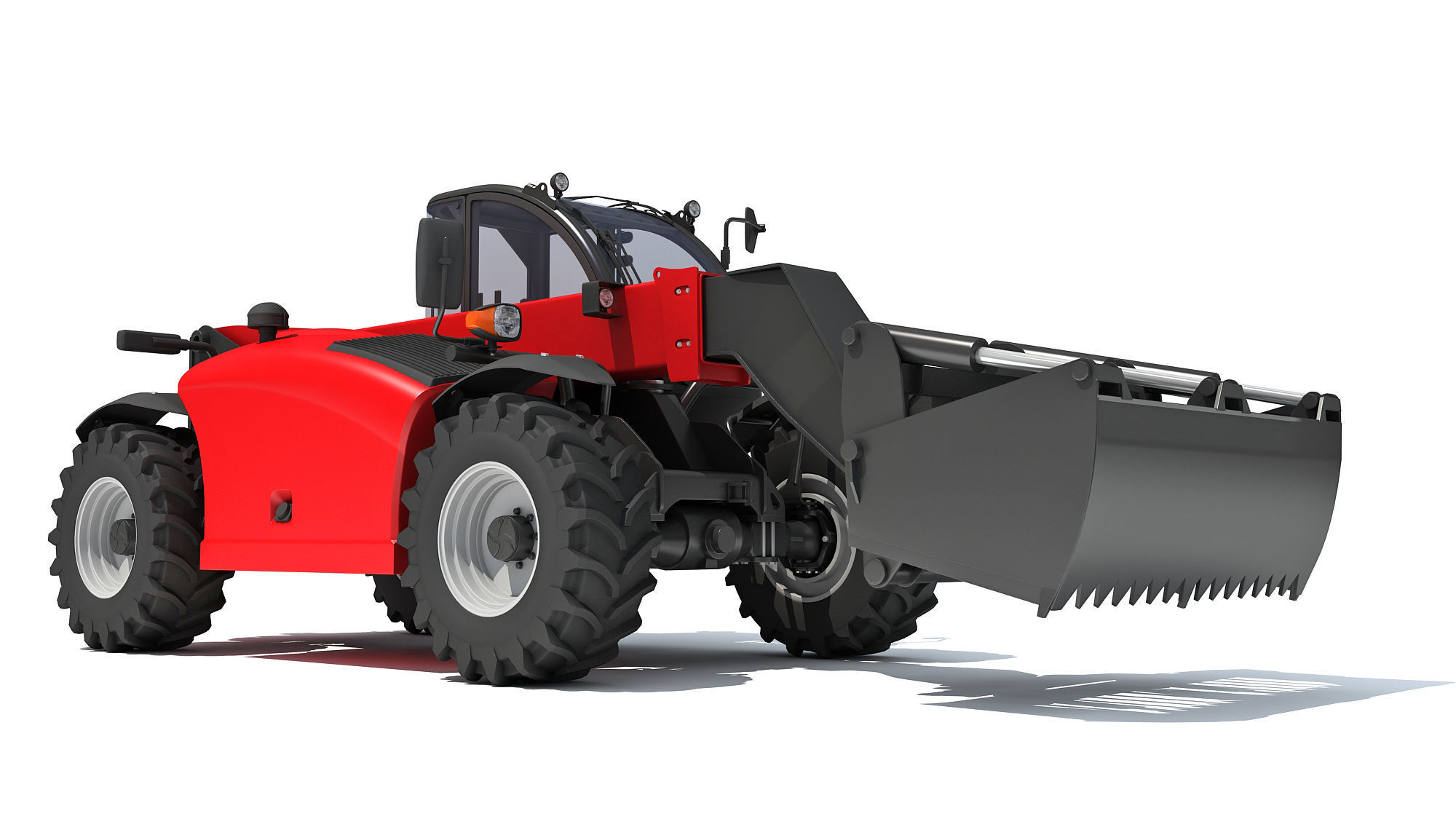 Forklift Bucket Telehandler 3D model_8