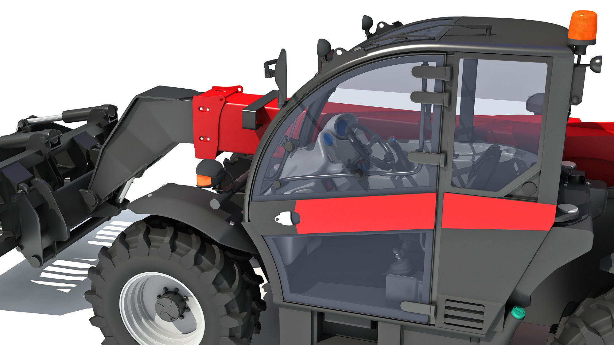 Forklift Bucket Telehandler 3D model_13