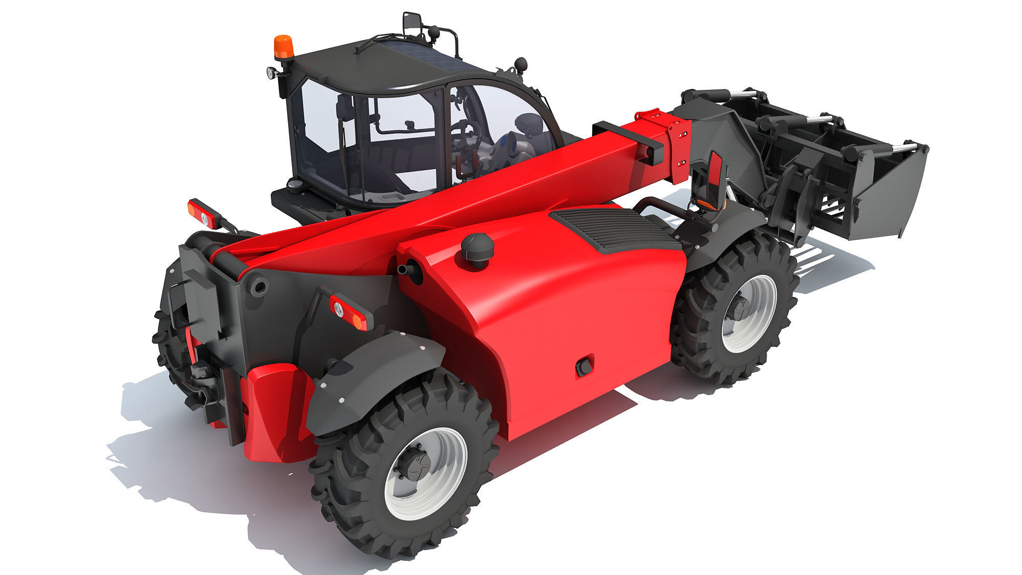 Forklift Bucket Telehandler 3D model_6
