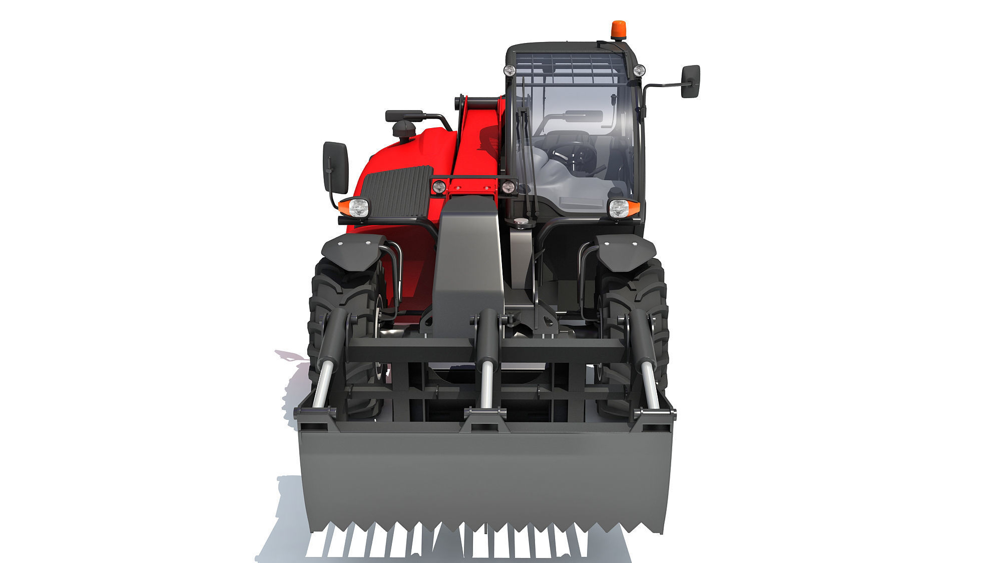 Forklift Bucket Telehandler 3D model_10
