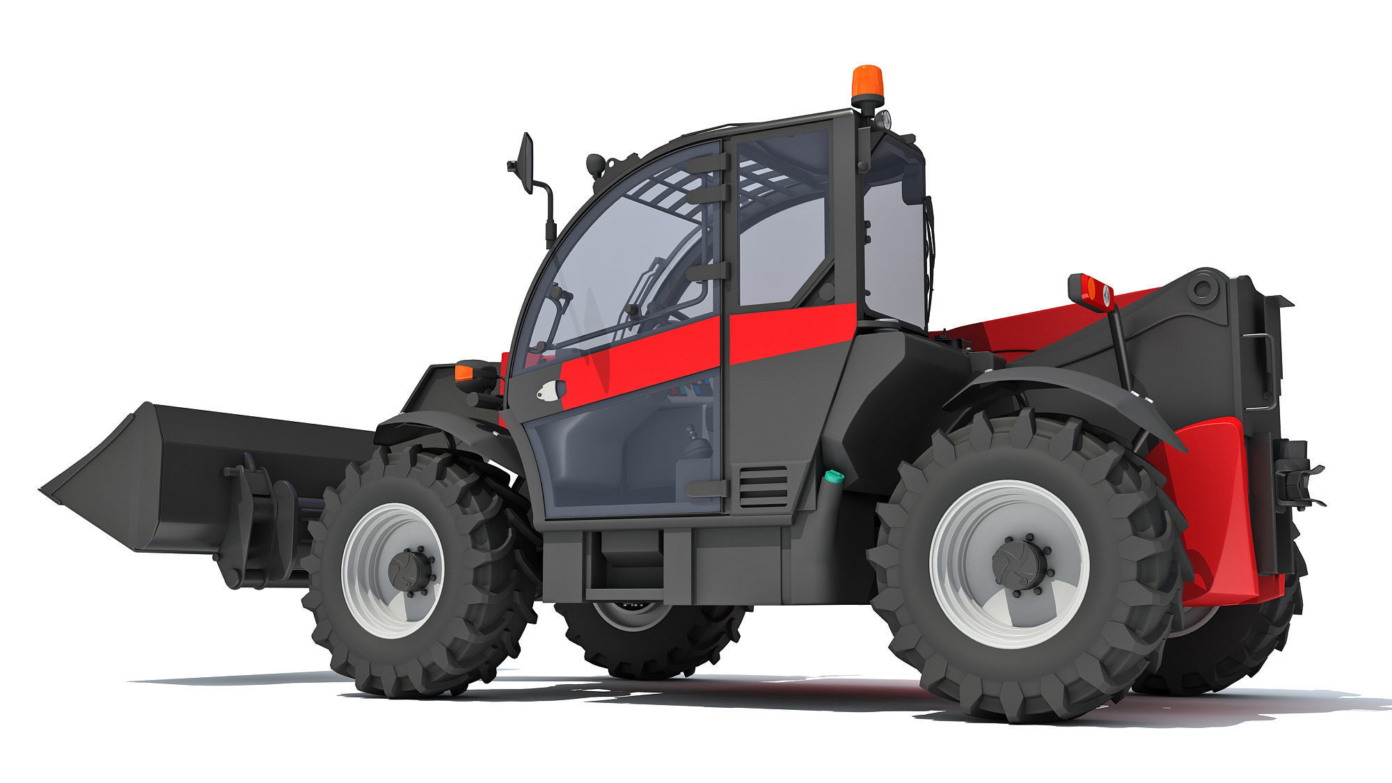 Telehandler Scoop Bucket 3D model_3