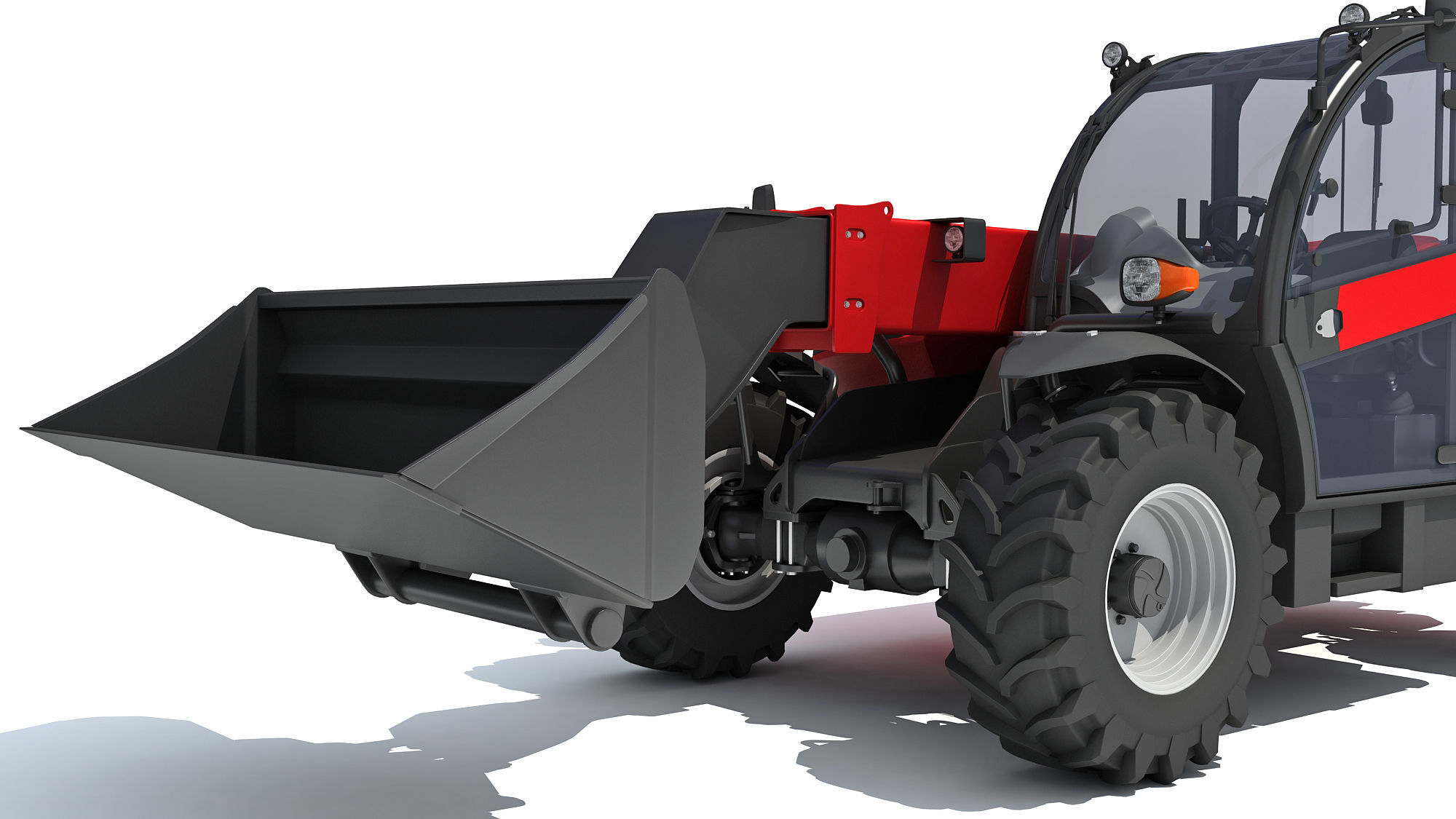 Telehandler Scoop Bucket 3D model_12