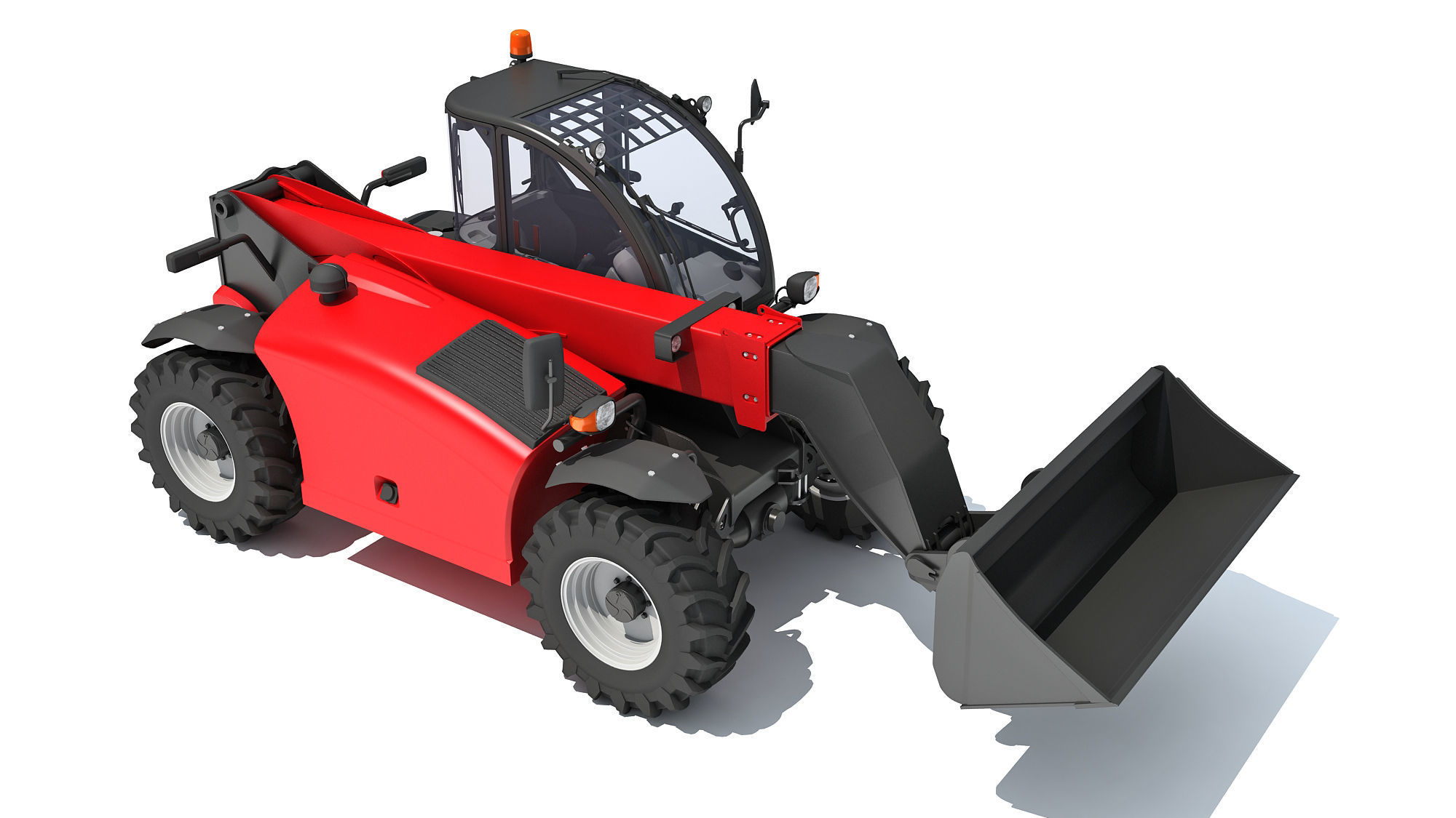 Telehandler Scoop Bucket 3D model_8