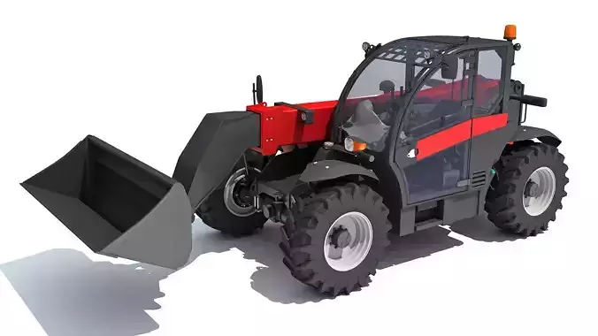 Telehandler Scoop Bucket 3D model