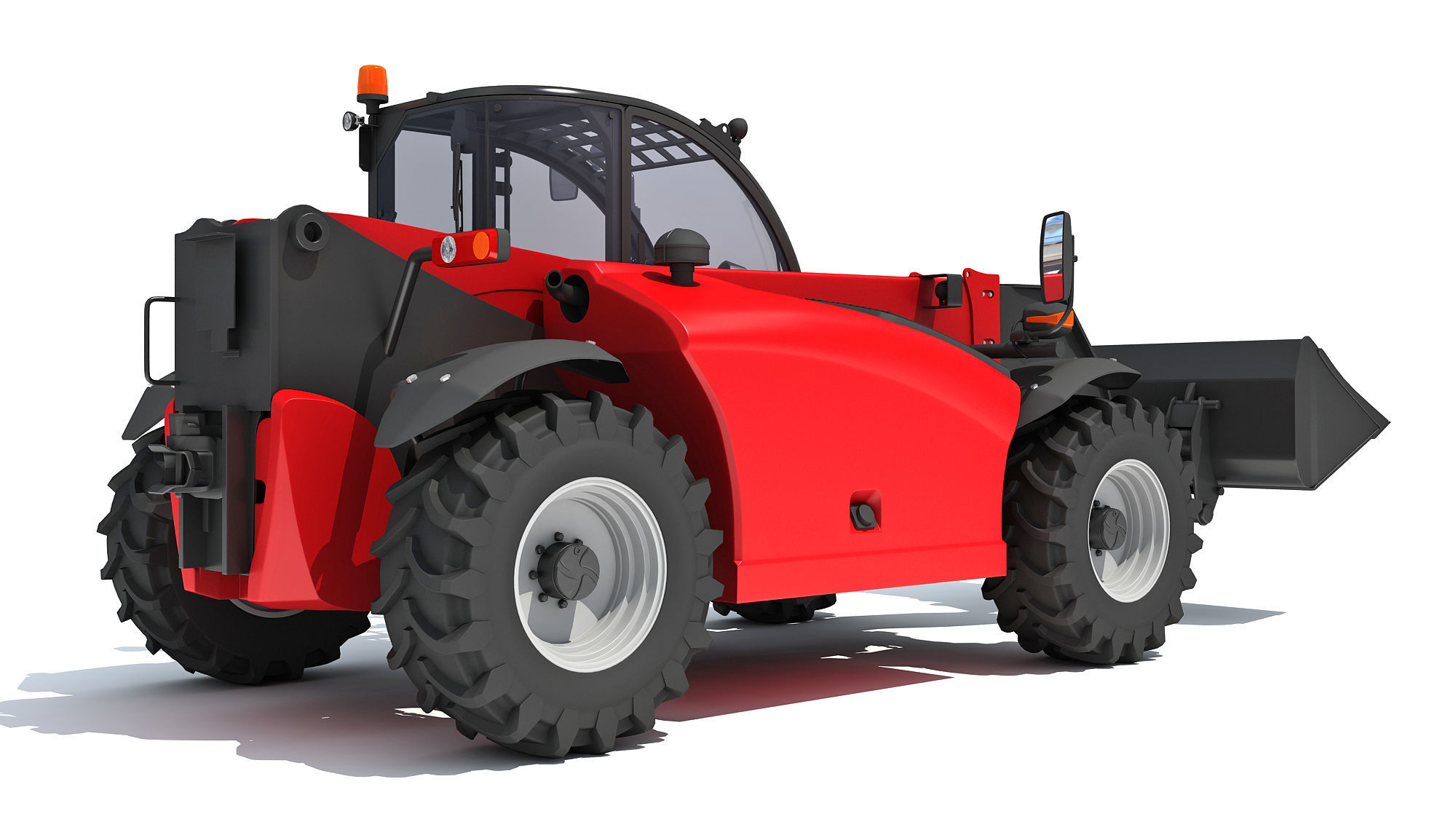 Telehandler Scoop Bucket 3D model_5