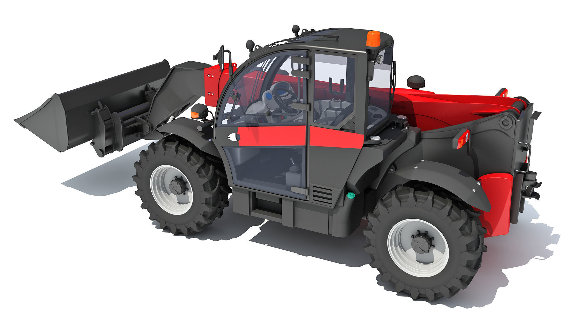 Telehandler Scoop Bucket 3D model_2